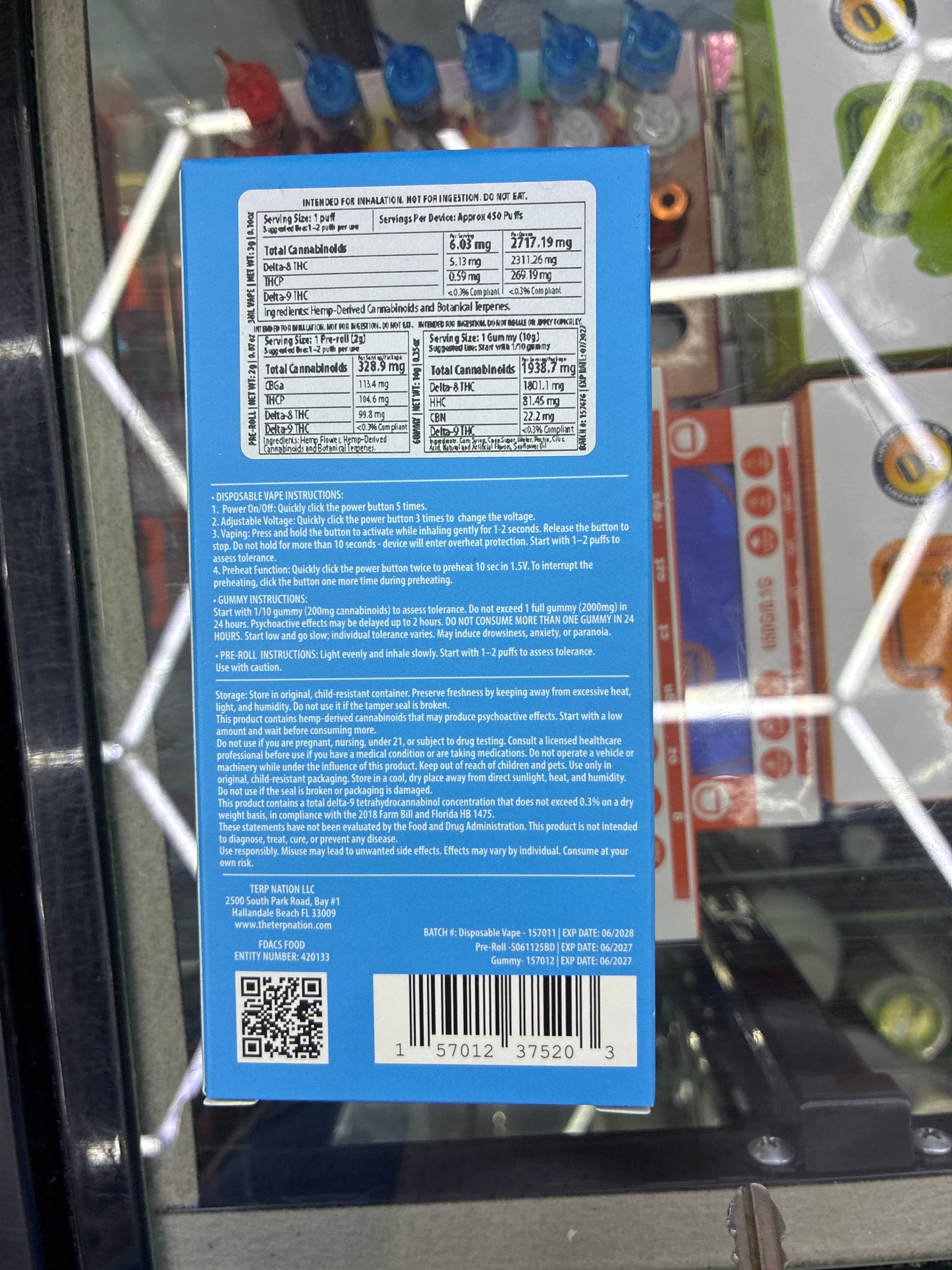 Smakd triple threat disposable vape + preroll + gummy blue dream/blueberry sativa