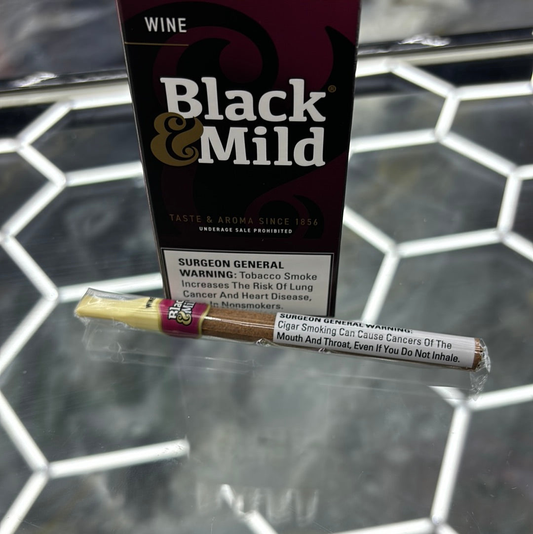 Black & mild wine, plastic tip