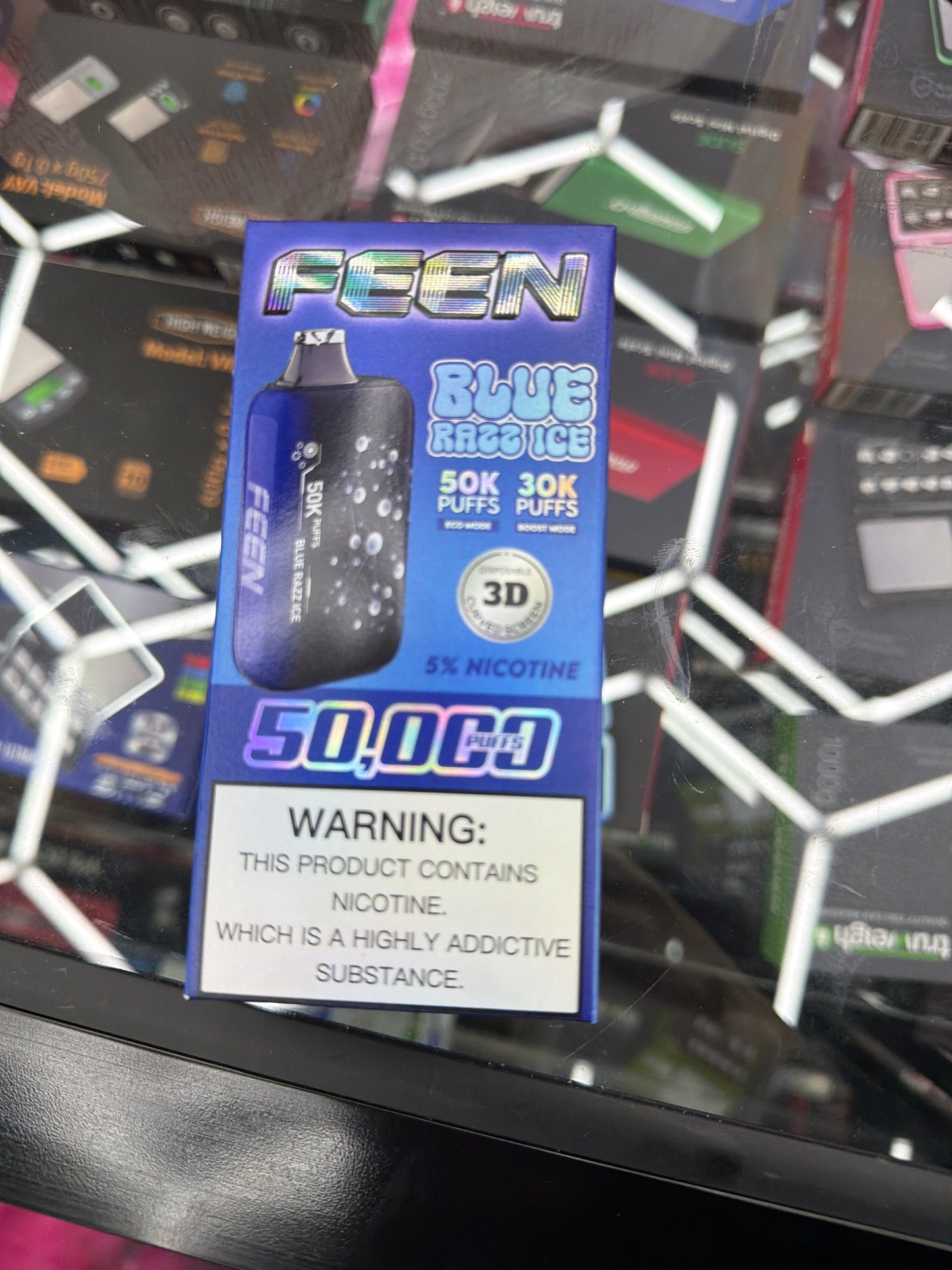 FEEN 50k puffs blue razz ice