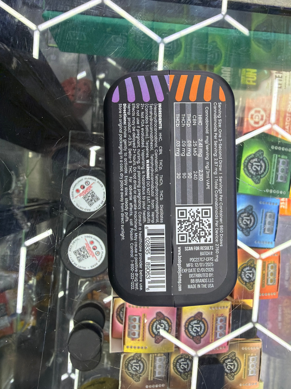 Bodega Boy Thcp 3g disposable vape Dueces V2 Indica Pink Guava Runtz/ Blueberry Certs