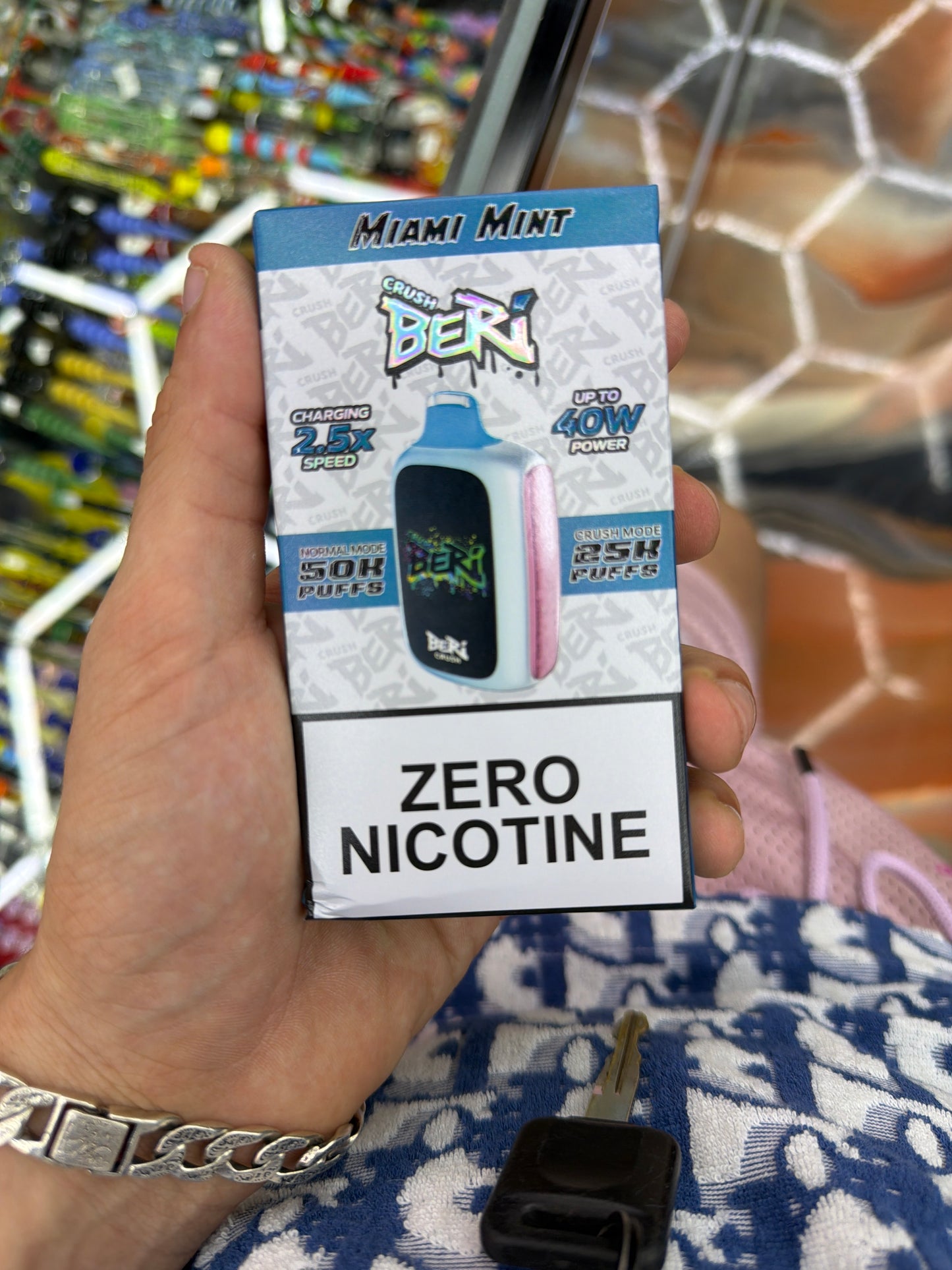 Crush Beri Zero Nicotine 50k Puffs Miami Mint