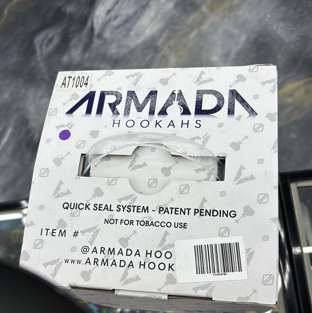Armada hookahs marble purple large