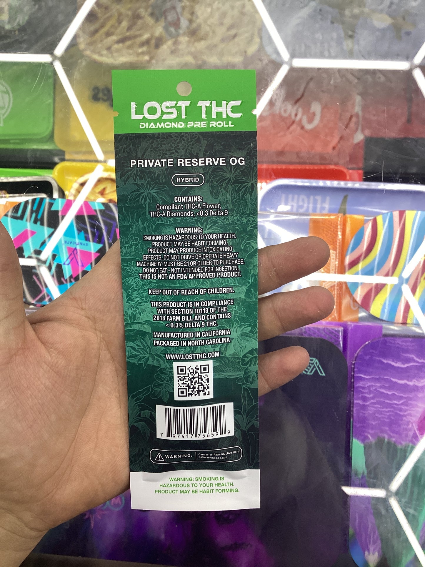 Lost thc-a pre-rolls, thca sauce, infuse private reserve og