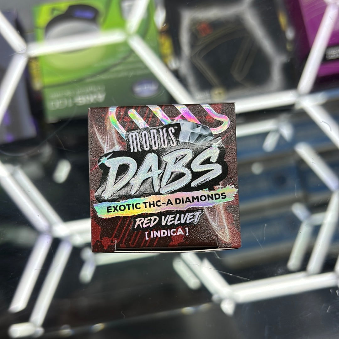 Modus dabs, Exotic Thca diamonds red velvet indica