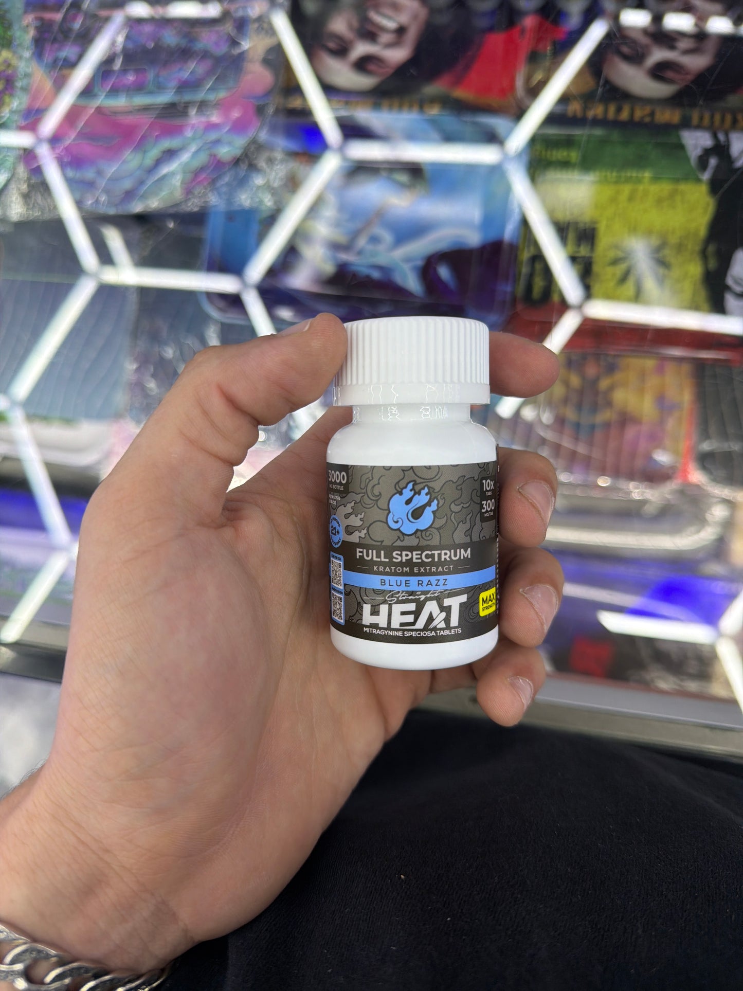 Heat Full Spectrum Kratom Extract 10x 300mg Blue Razz