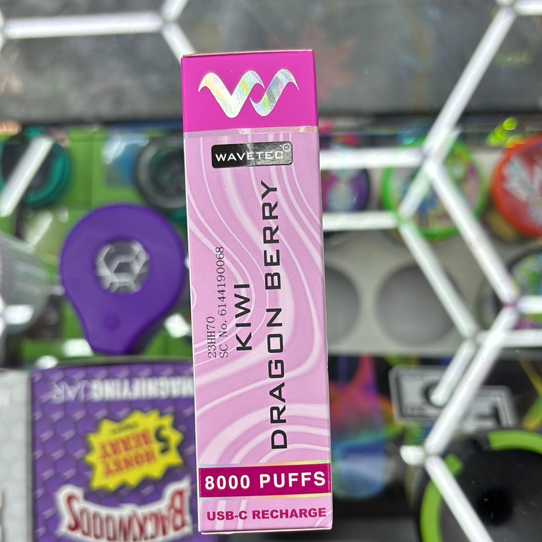 Wave kiwi dragon berry, 8000 puff