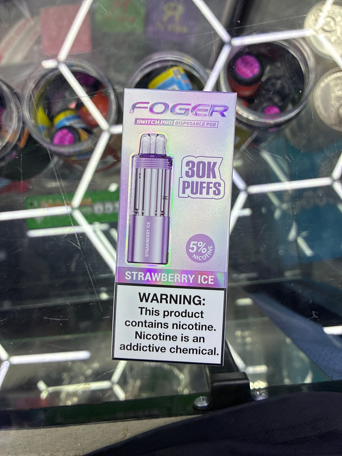 Fogger switch pro disposable pod 30k puffs strawberry ice