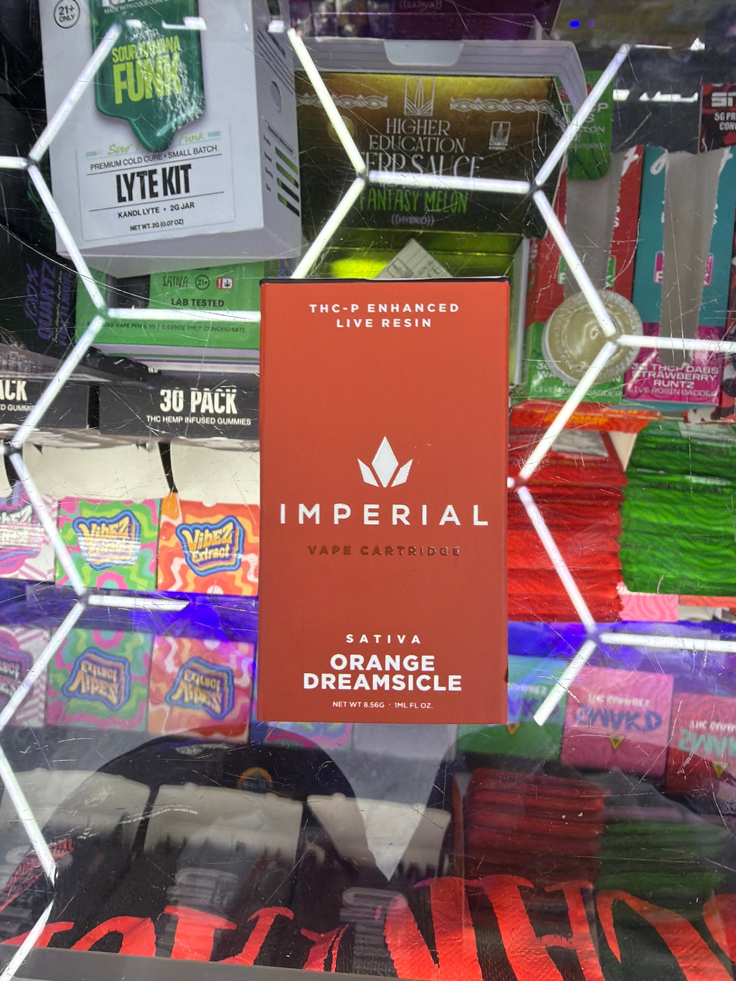 Imperial thc-p enhanced live resin 1g cartridge sativa orange creamsicle