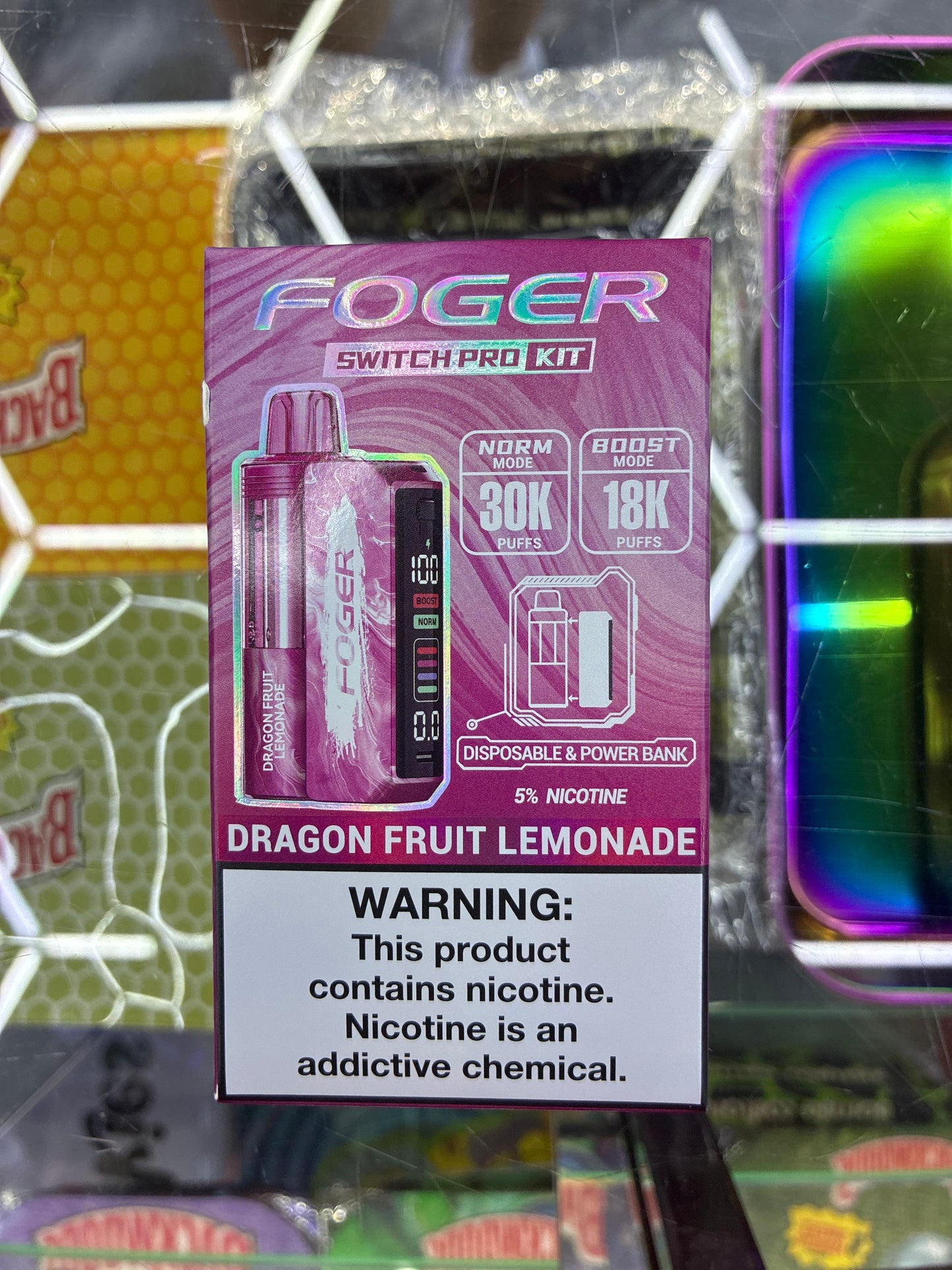 Fogger switch pro disposable kit 30k puffs dragon fruit lemonade