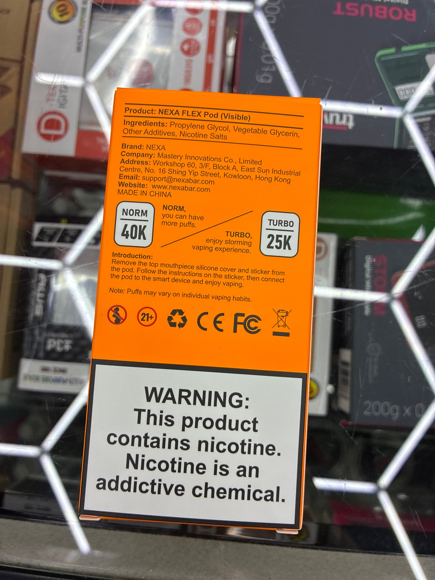 NEXA Flex pod 40k puffs x2 sour apple ice