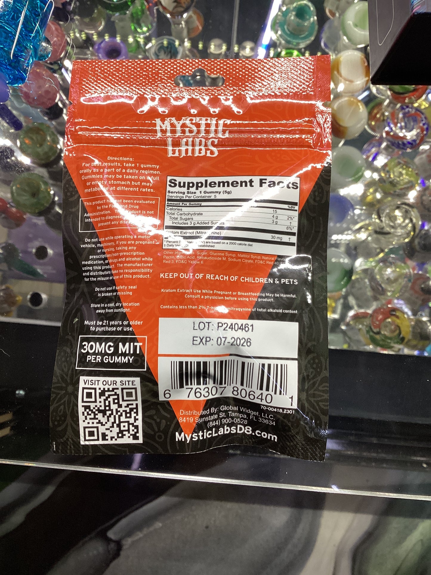 Mystic labs kratom extract gummies blood orange 150 MIT 5 count