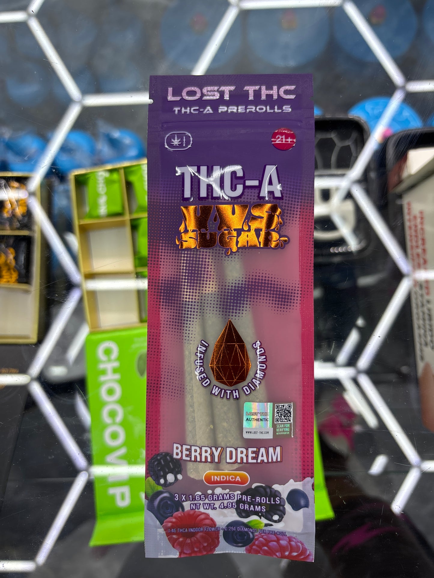 Lost thc-a pre-rolls, vvs sugar berry dream indica