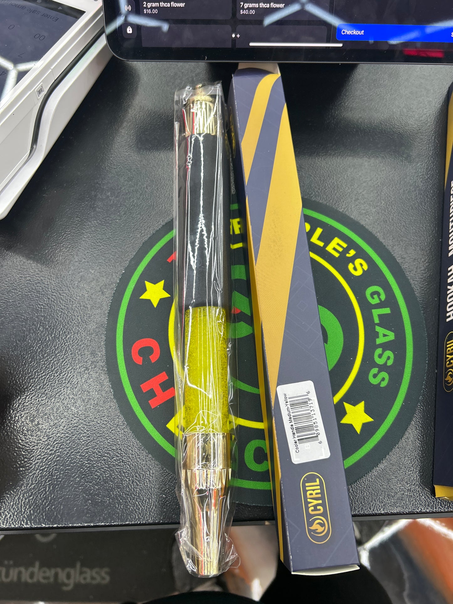 Cyril freezeable hookah mouthpiece yellow