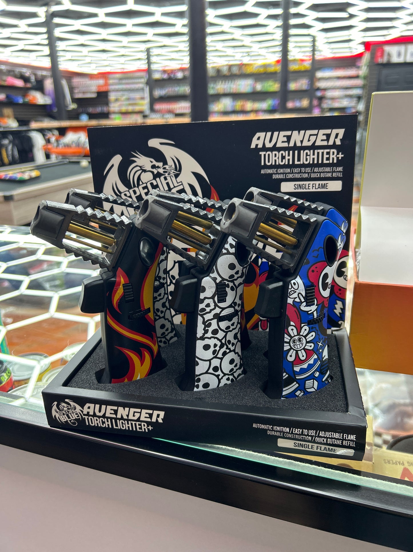 Special blue avenger torch lighter