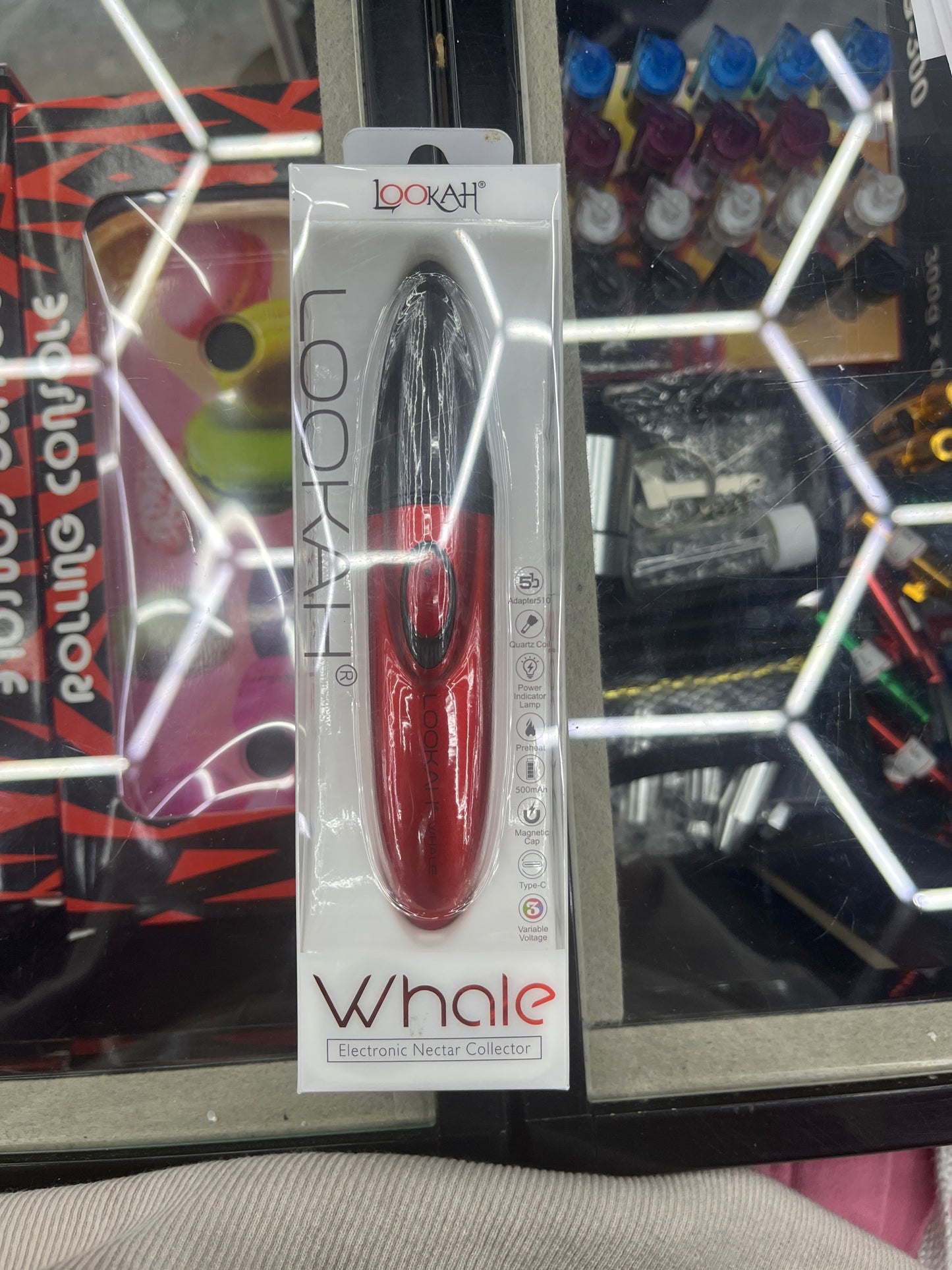 Lookah whale electronic nectar collector red