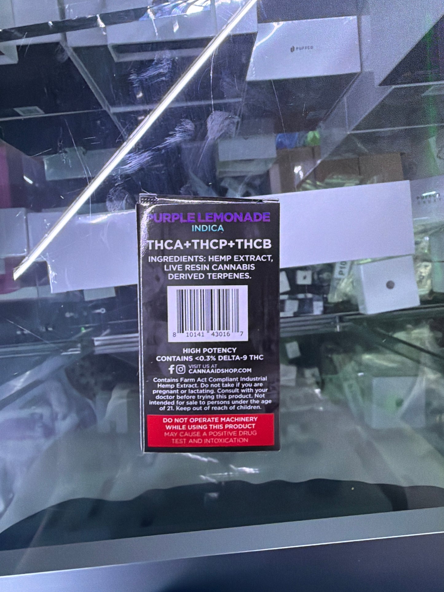 Cannaaid Gold Label Reserve THCA+THCP+THCB Disposable 2ML purple lemonade indica