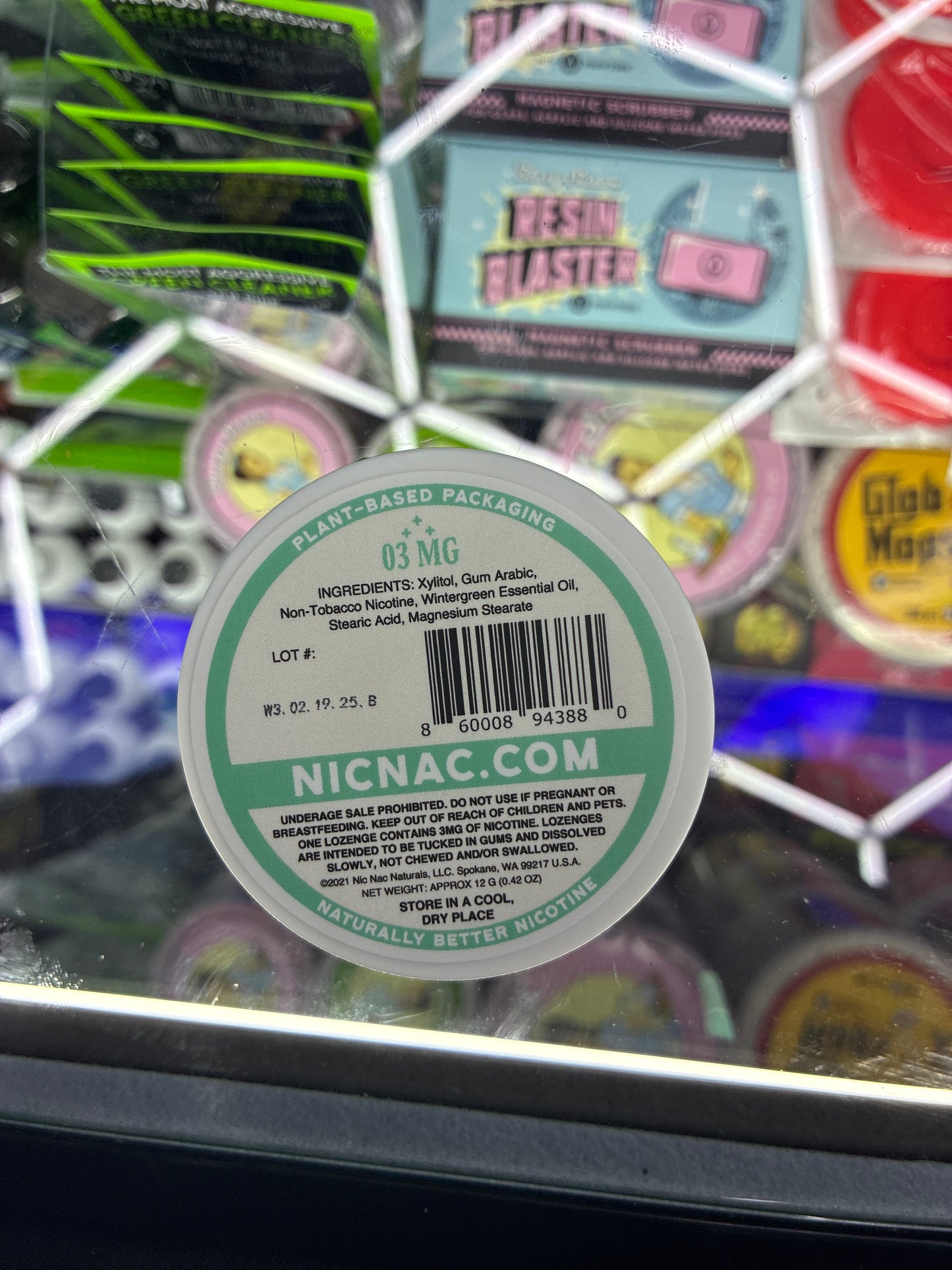 NICNAC NATURALS 15ct 03mg wintergreen