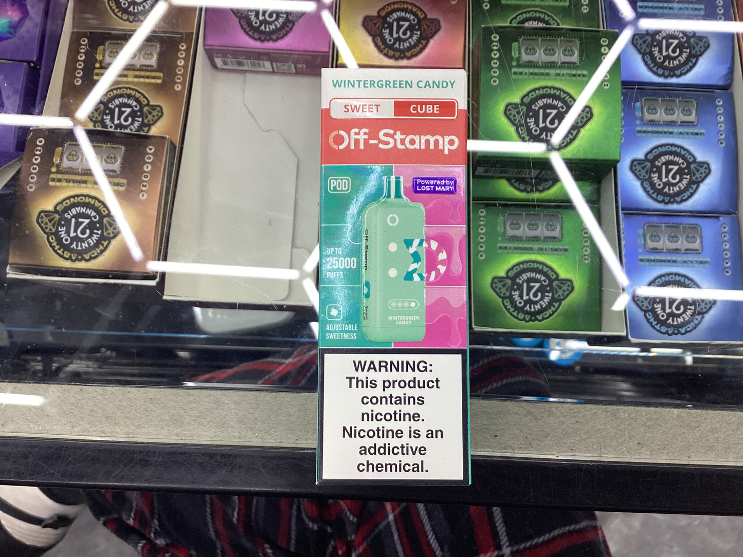 Off stamp sweet cube 25K wintergreen candy