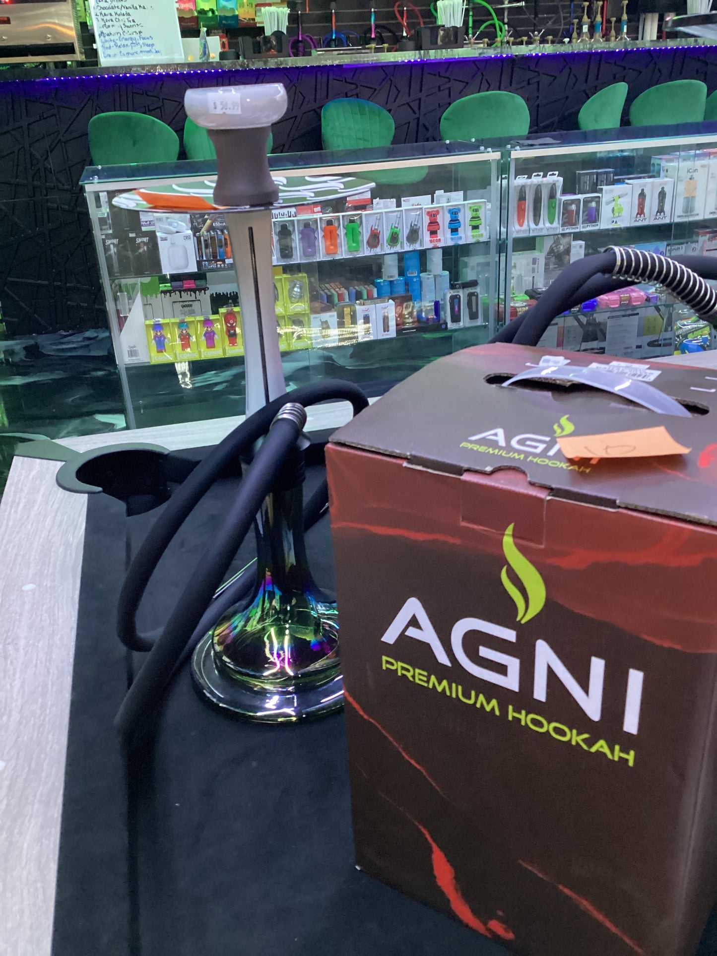 Agni hookah Dallas-silver
