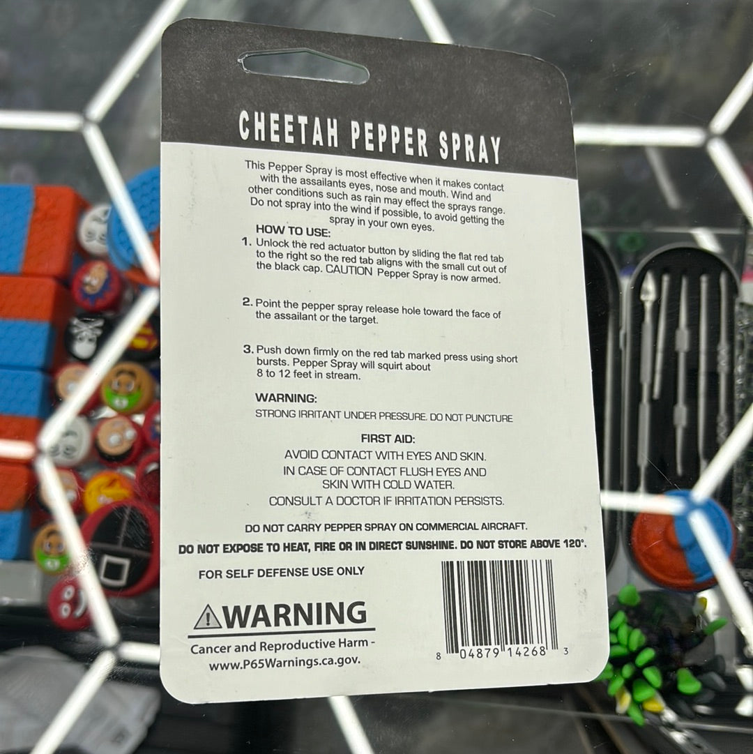 Pepper spray cheeta