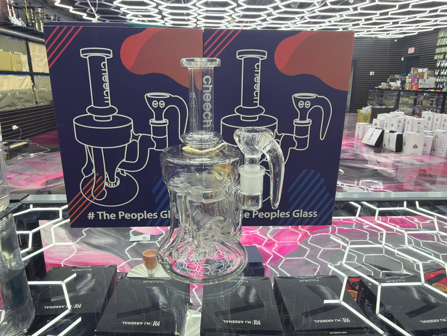 CHEECH GLASS - 9" BIOLOGICAL PLEASURE RECYCLER WATER PIPE