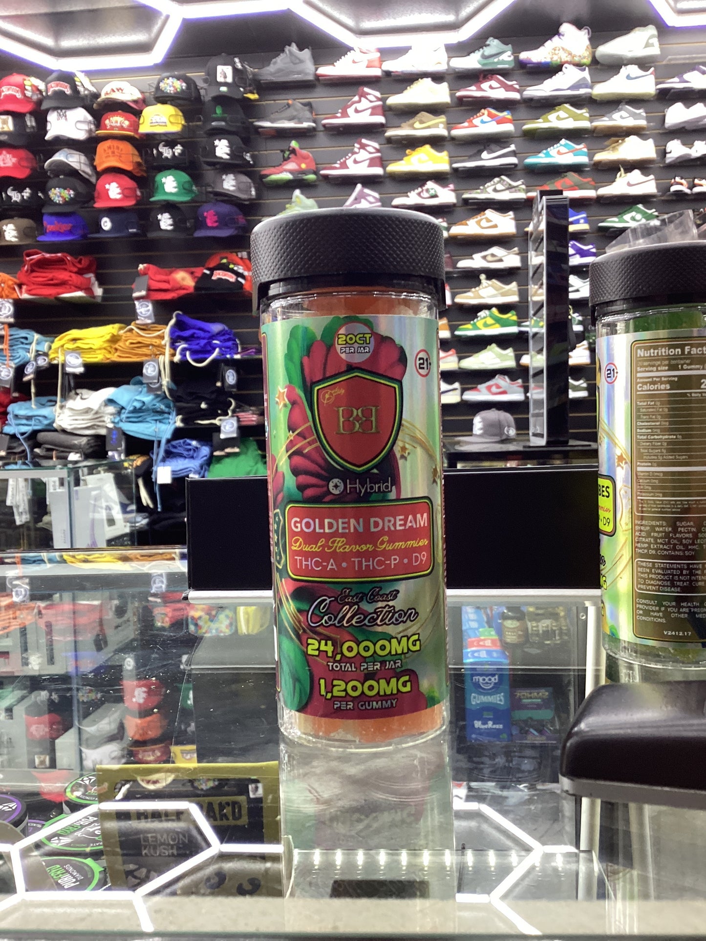 BB thca dual flavor gummies 1200mgx20ct golden dream