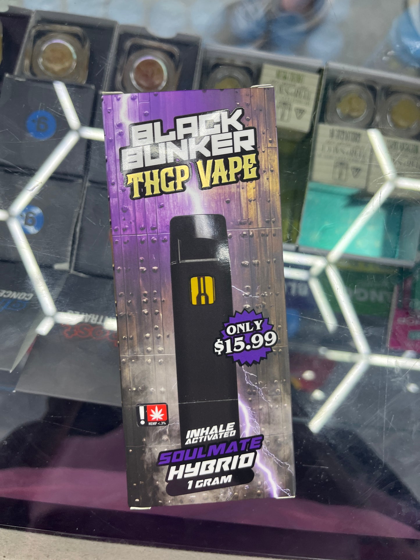 Black bunker thcp vape 1g soulmate hybrid