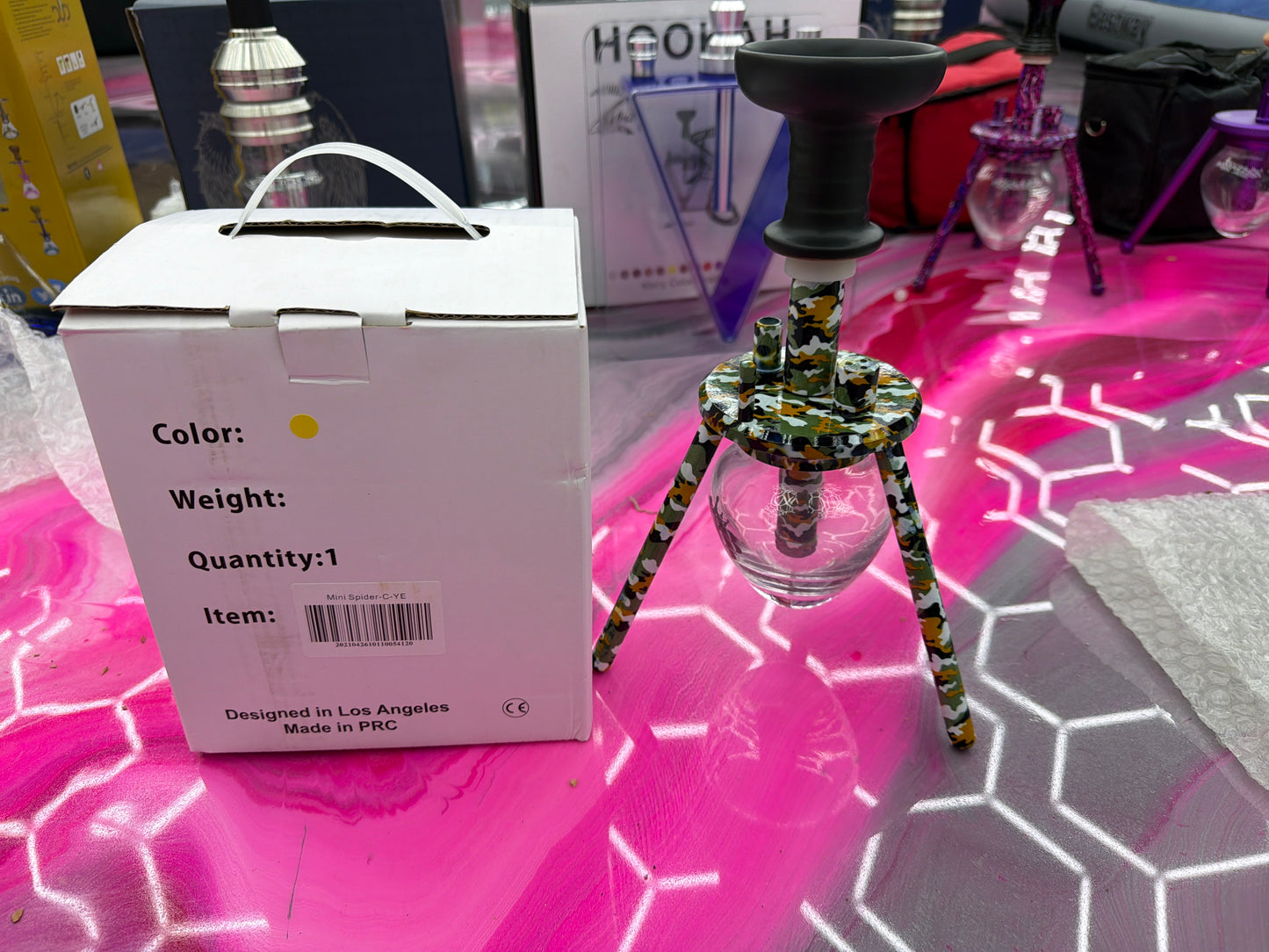Mob mini spider hookah 12’ camo