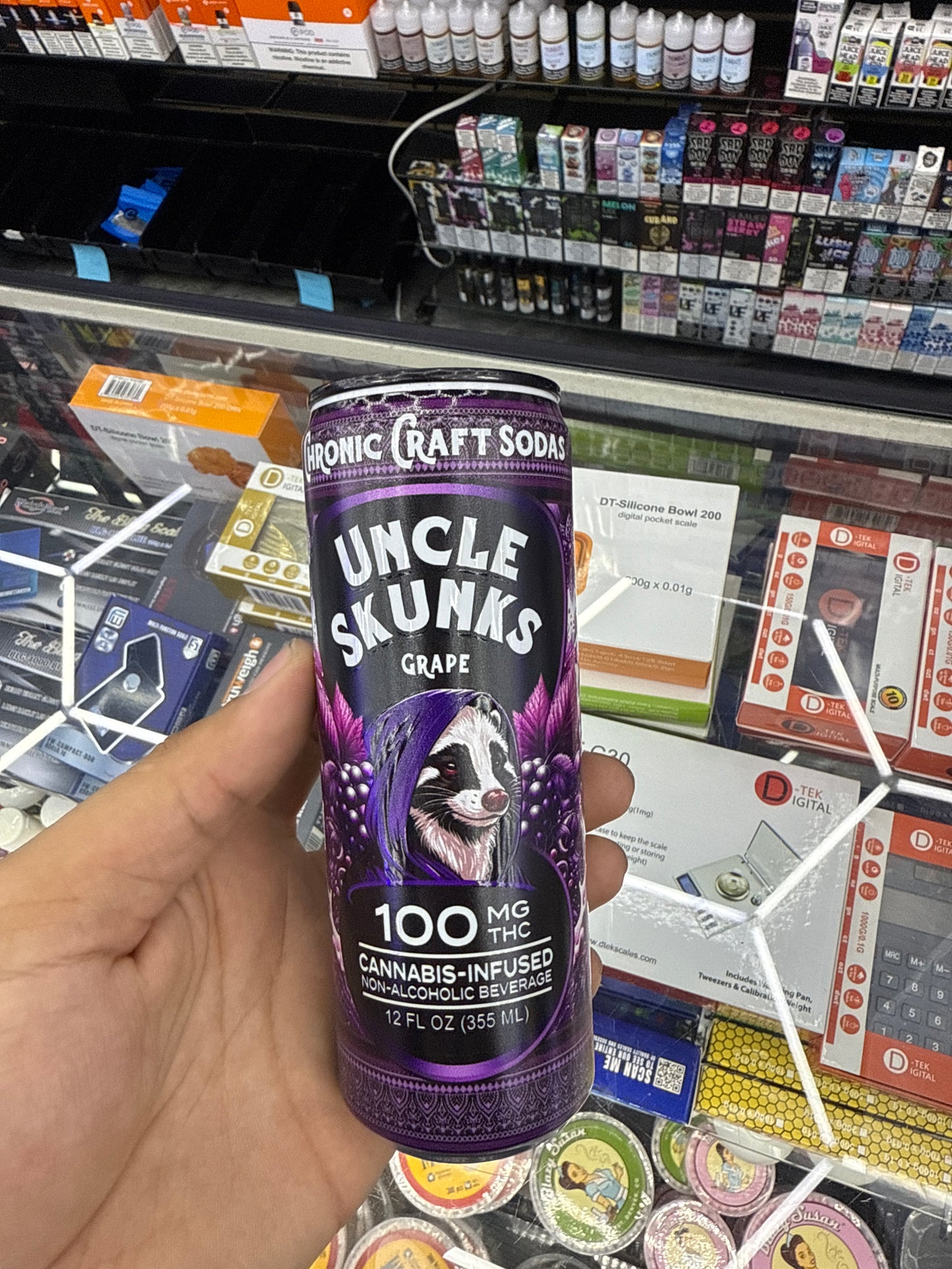 Uncle skunk’s grape 100mg THCp infused drink