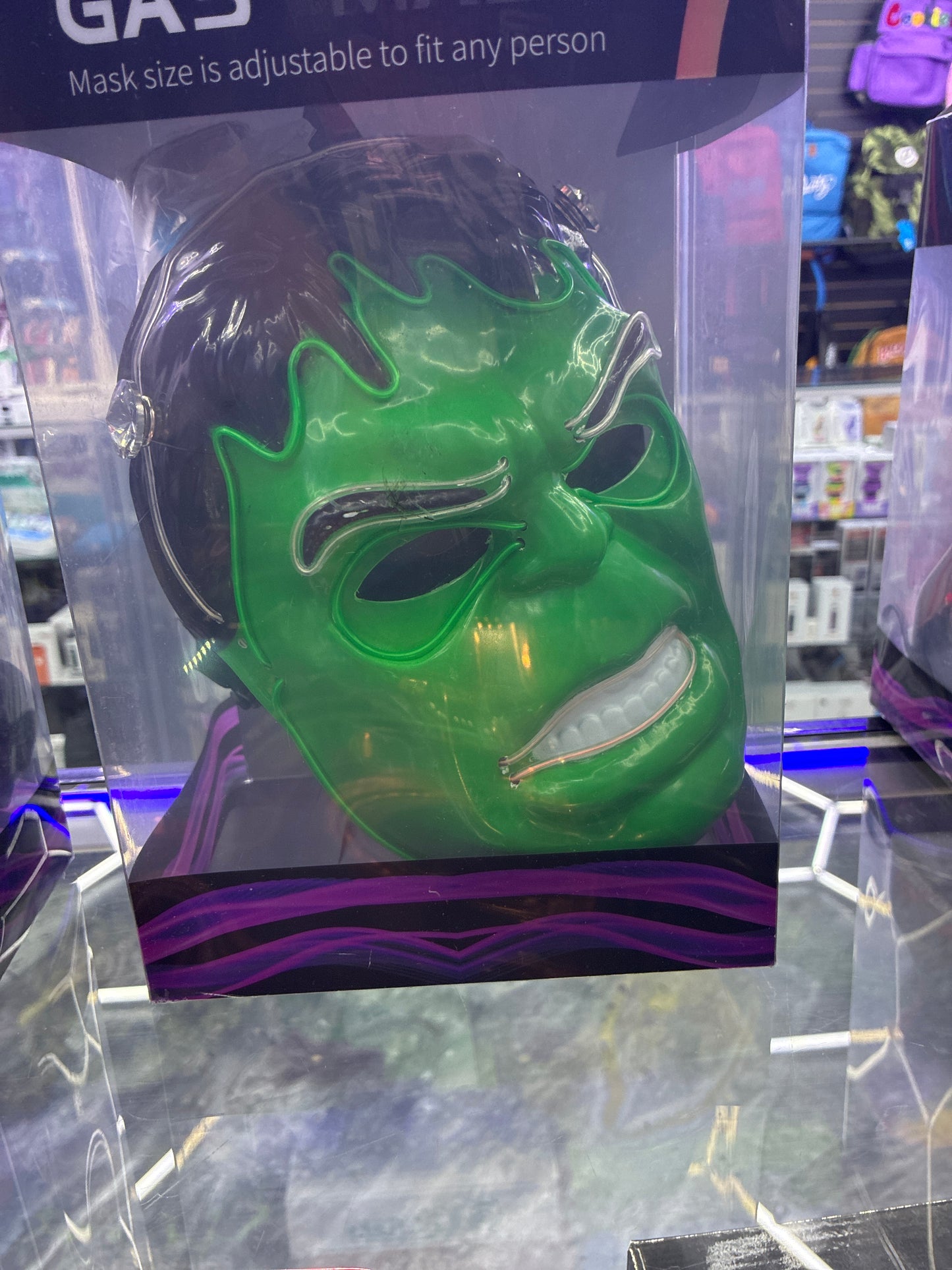 Idgaf led face gas mask