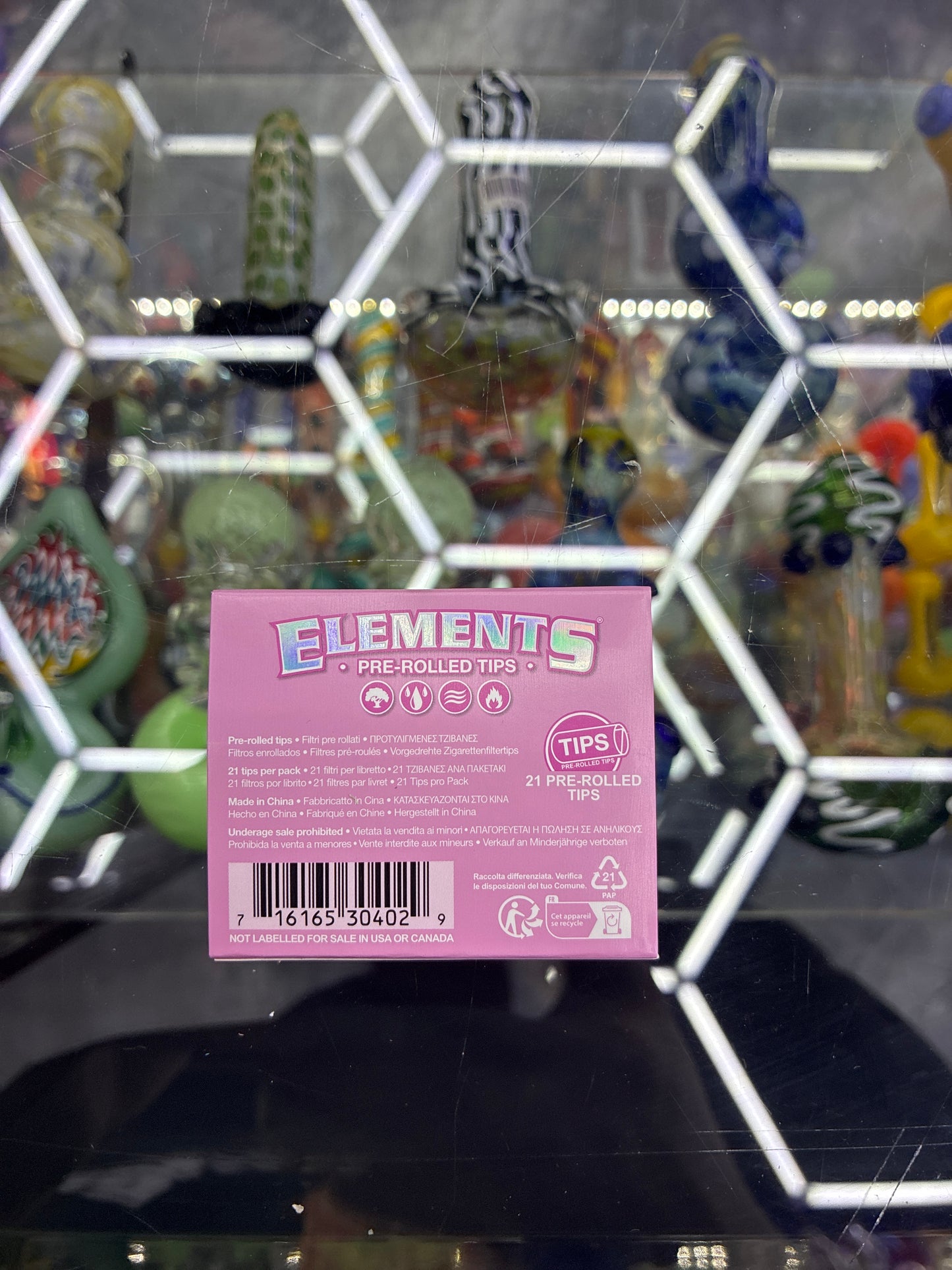 Elements pre rolled tips pink