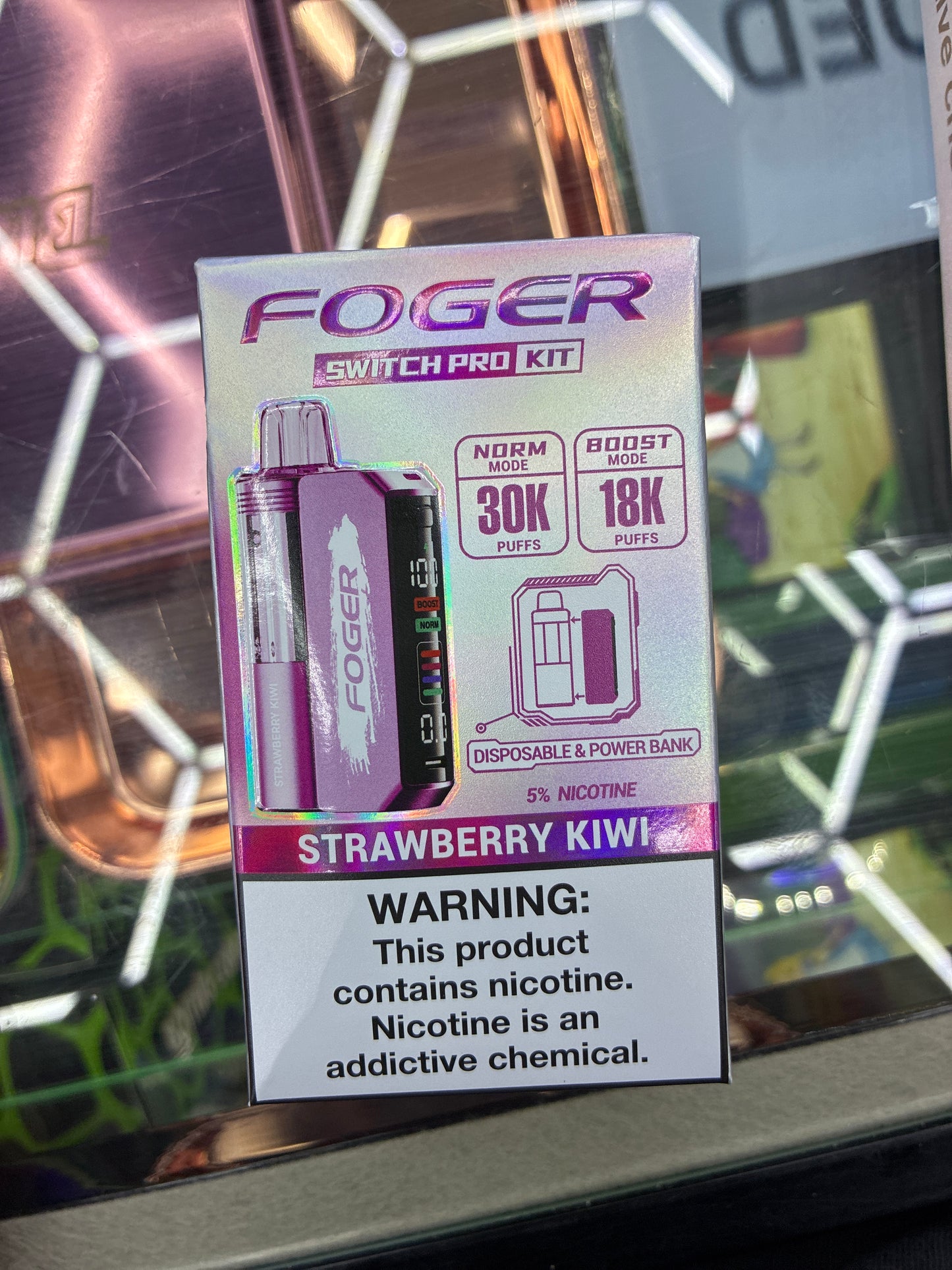 Fogger switch pro disposable kit 30k puffs strawberry kiwi