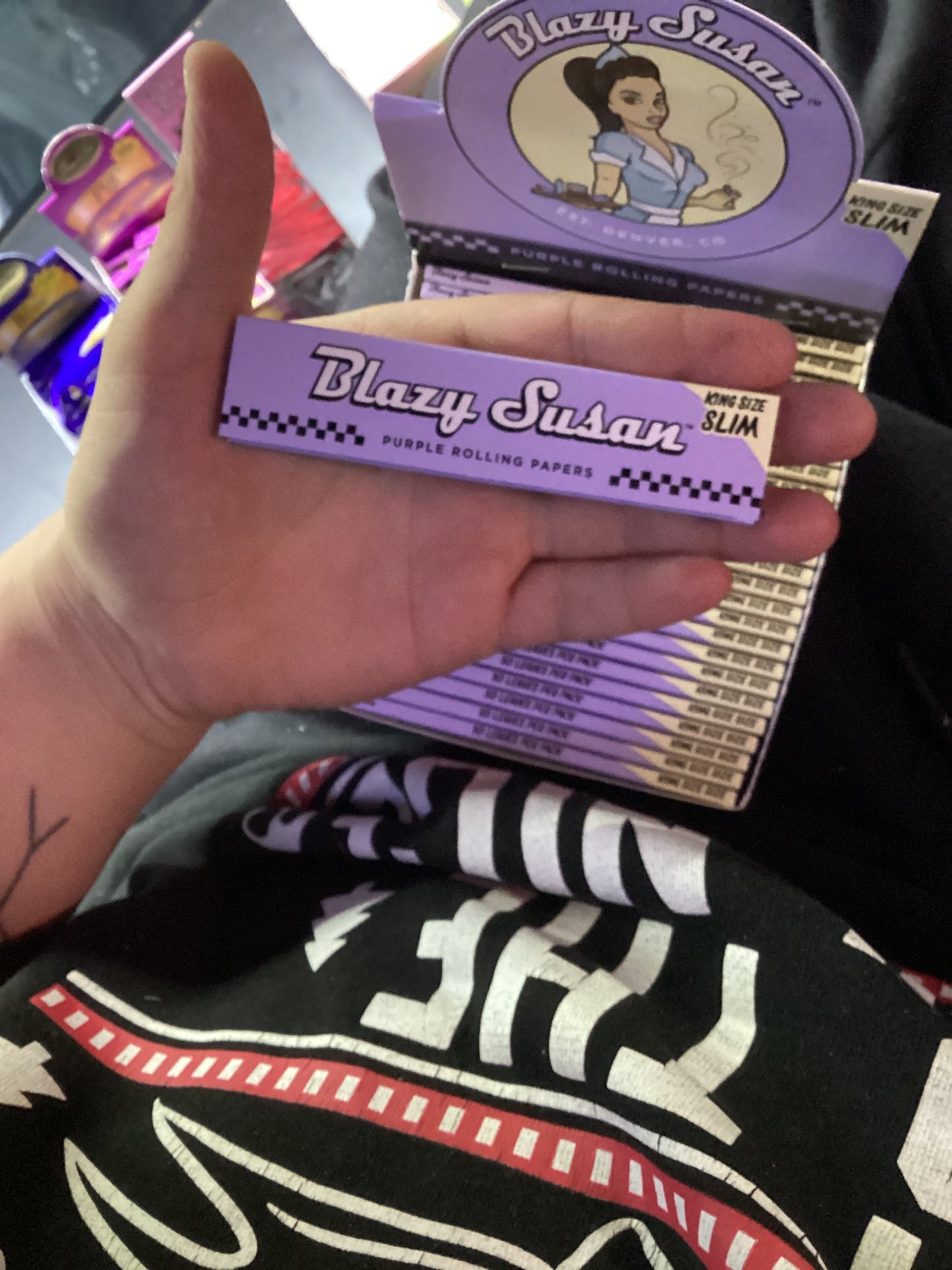 Blazy susan king size slim purple