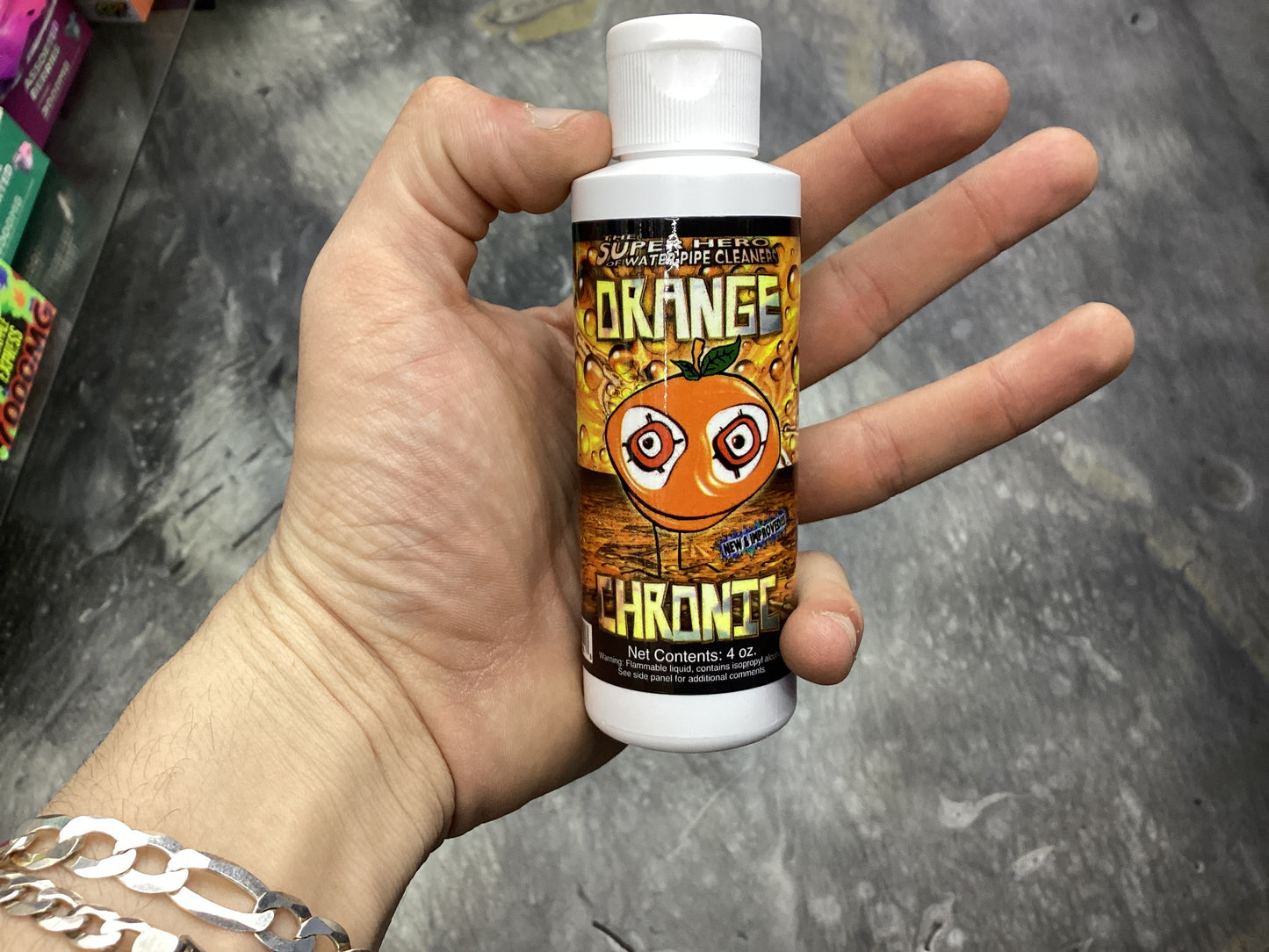 Orange chronic water pipe cleaner 4oz