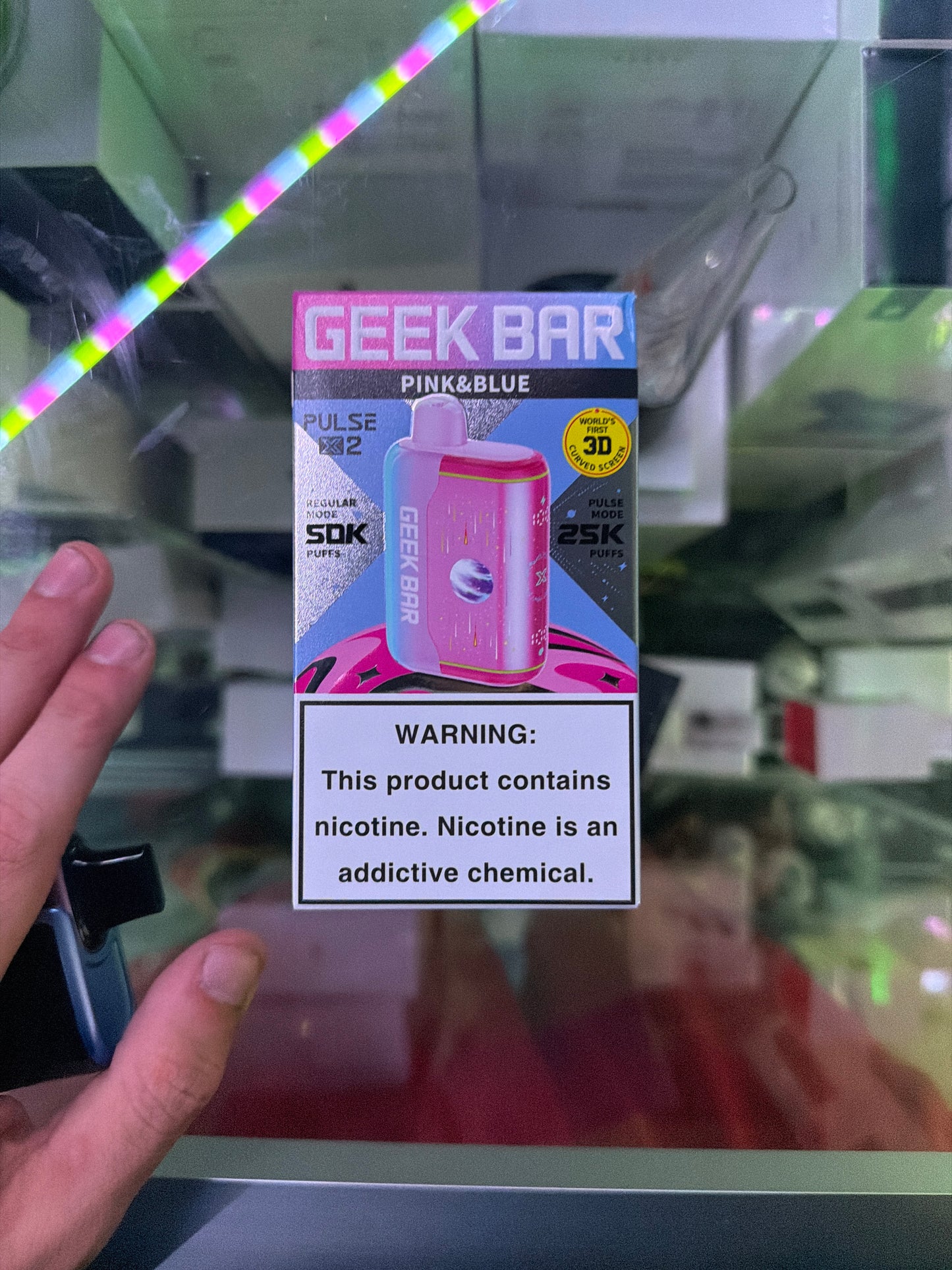 Geekbar Pulse x2 25k hits pink & blue