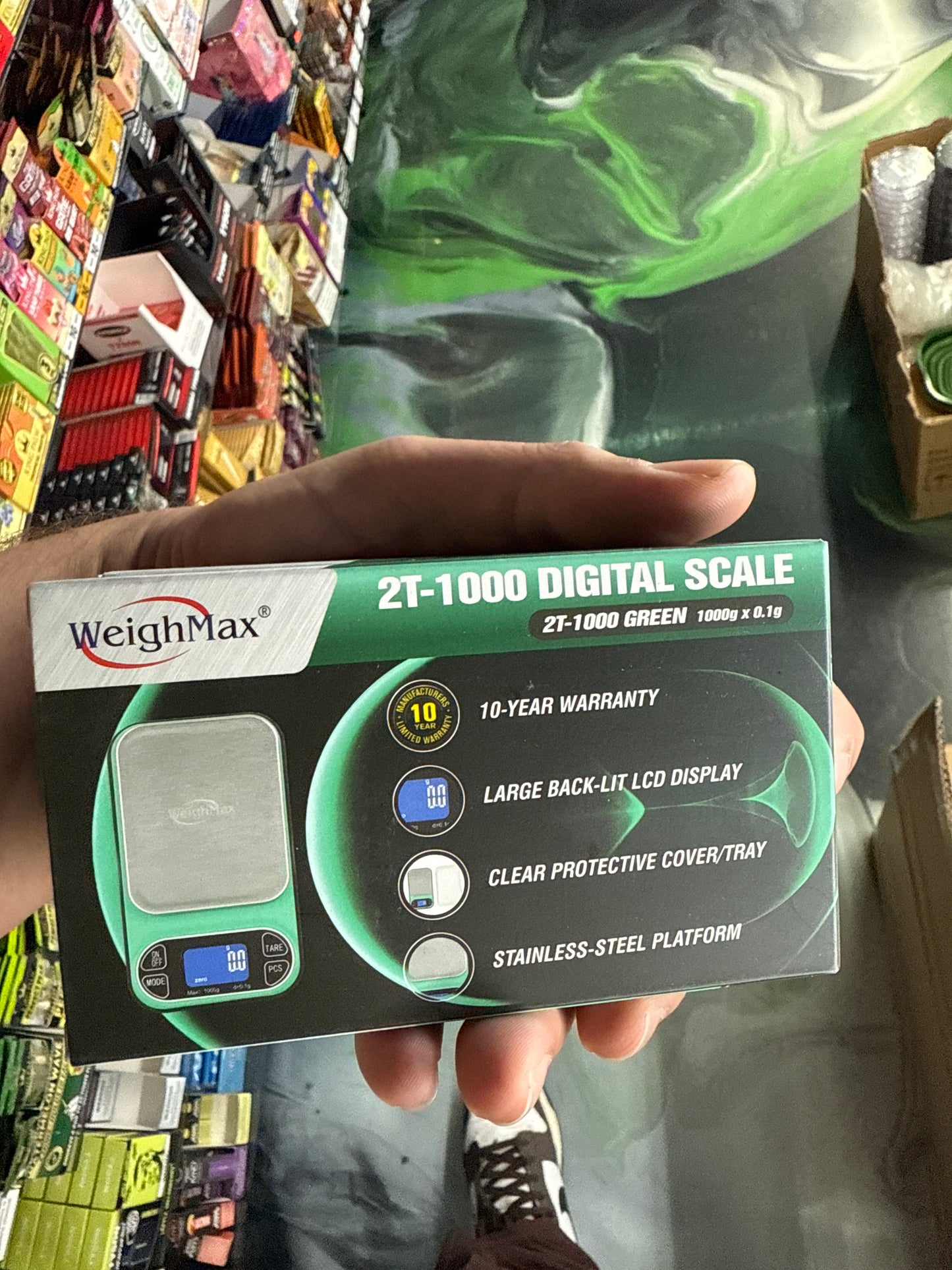 Weigh max 2t-1000 scale blue