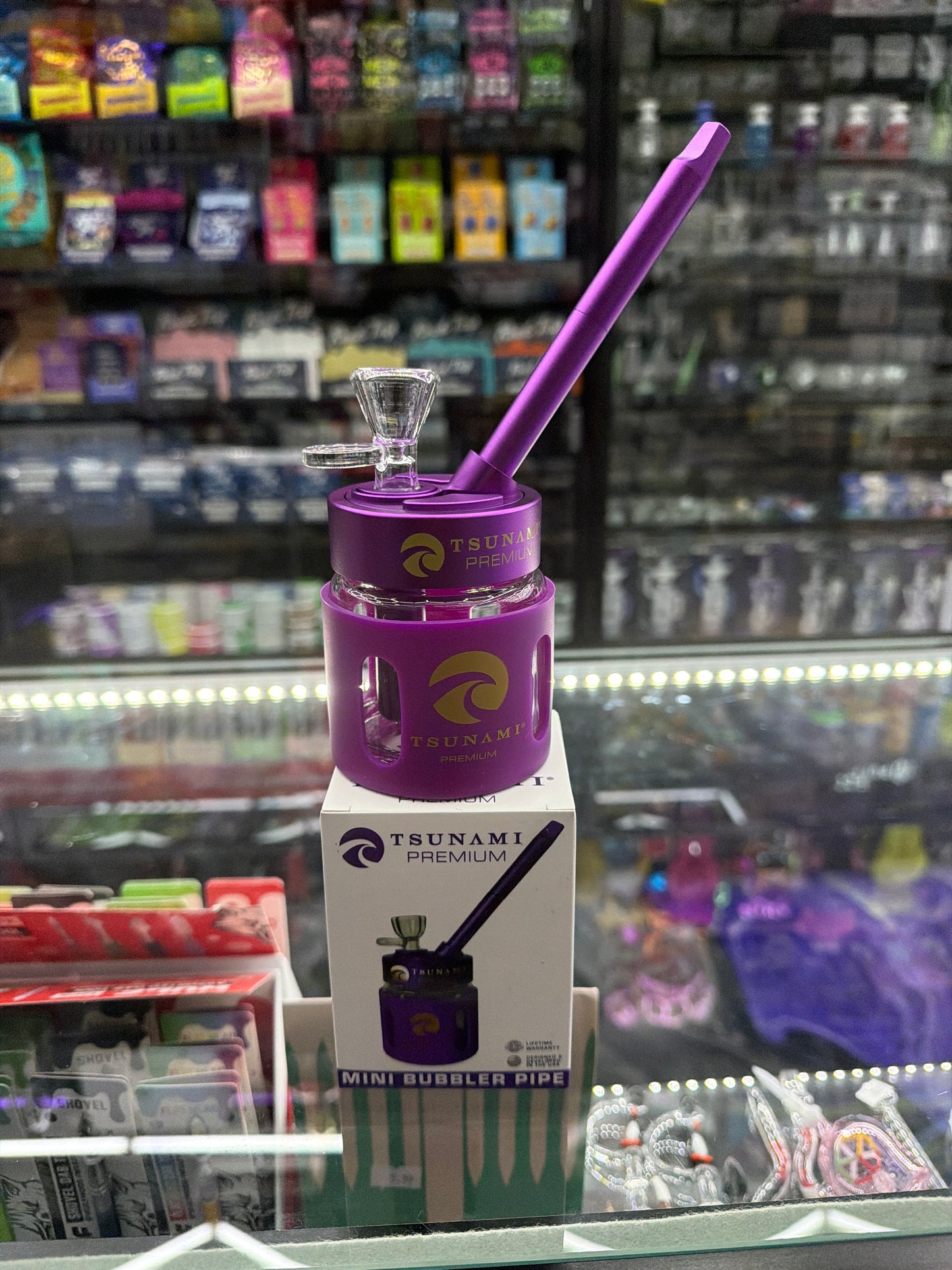 Tsunami Premium Mini Bubbler Pipe Purple