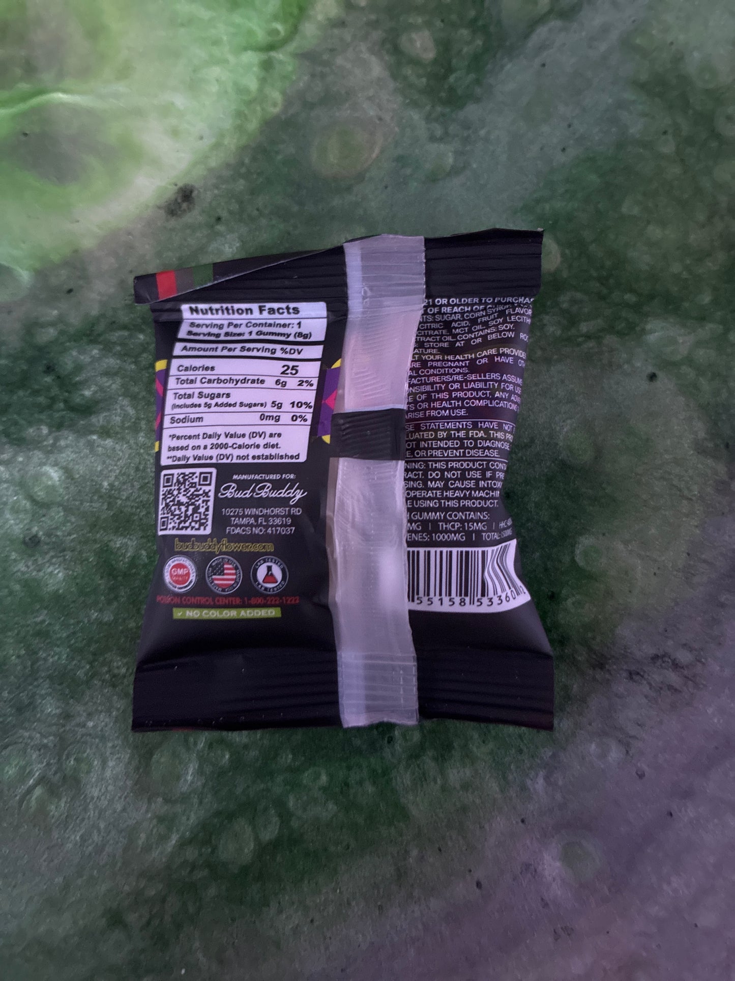 Bud buddy, dual flavor collection 1500mg thcp gummy’s blueberry crumble tart indica