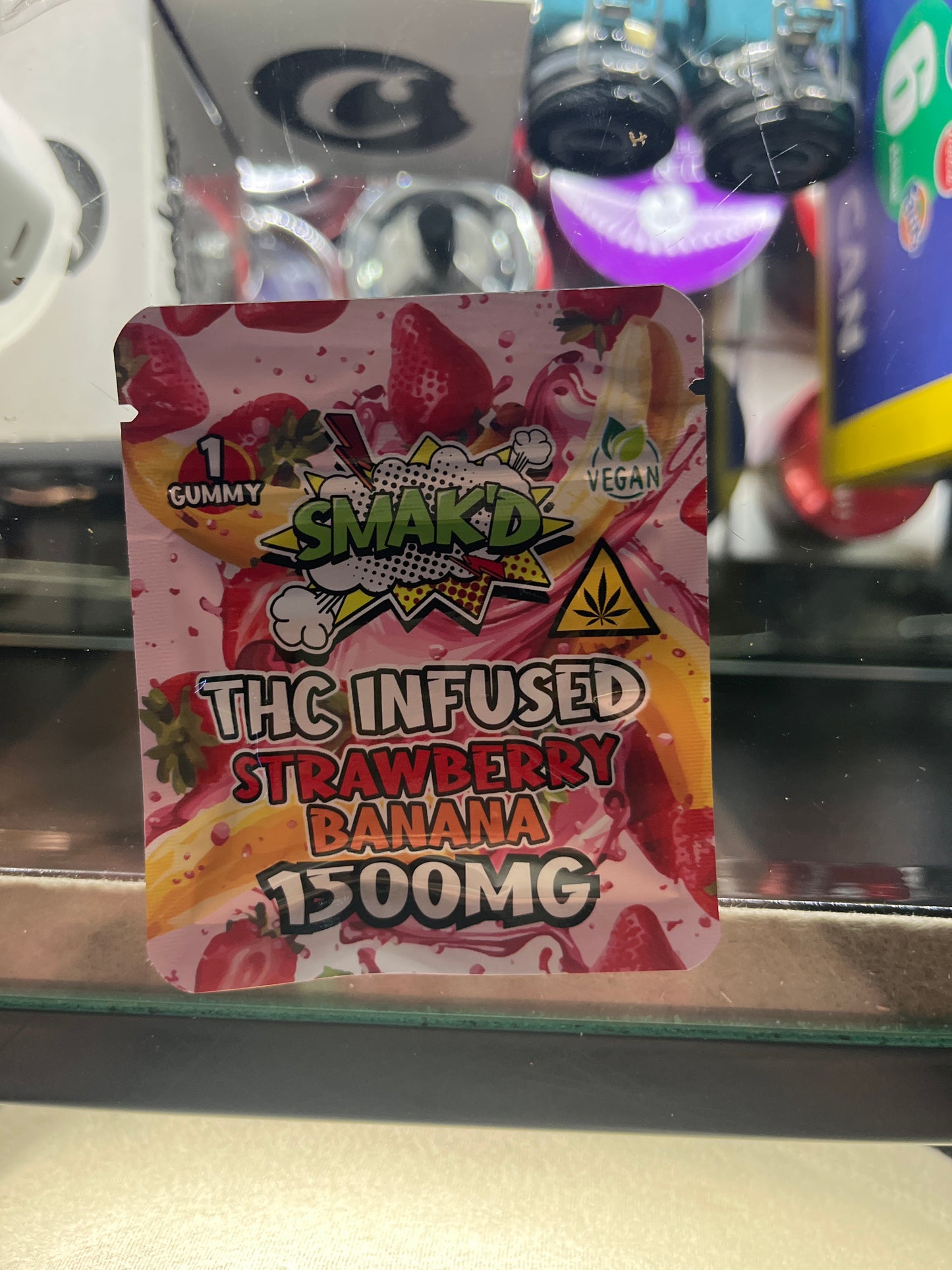 Smakd gummy strawberry banana 1500mg thca