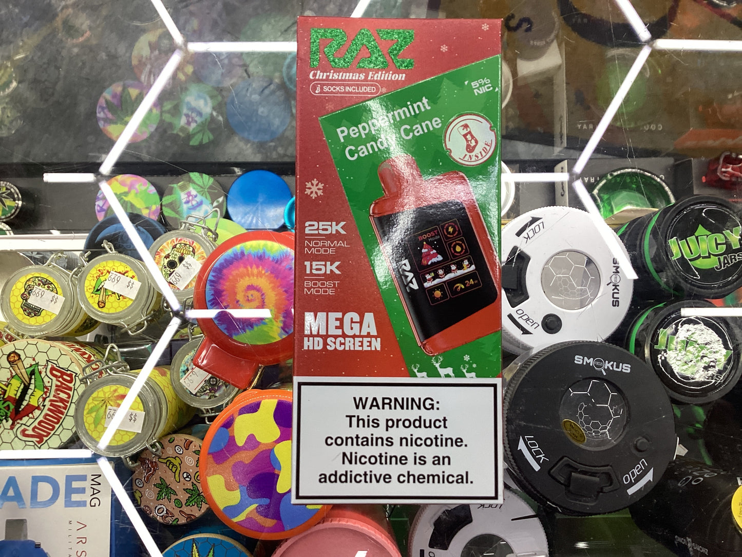 Raz dc25000 ltx 25k puffs peppermint candycane (Christmas edition)