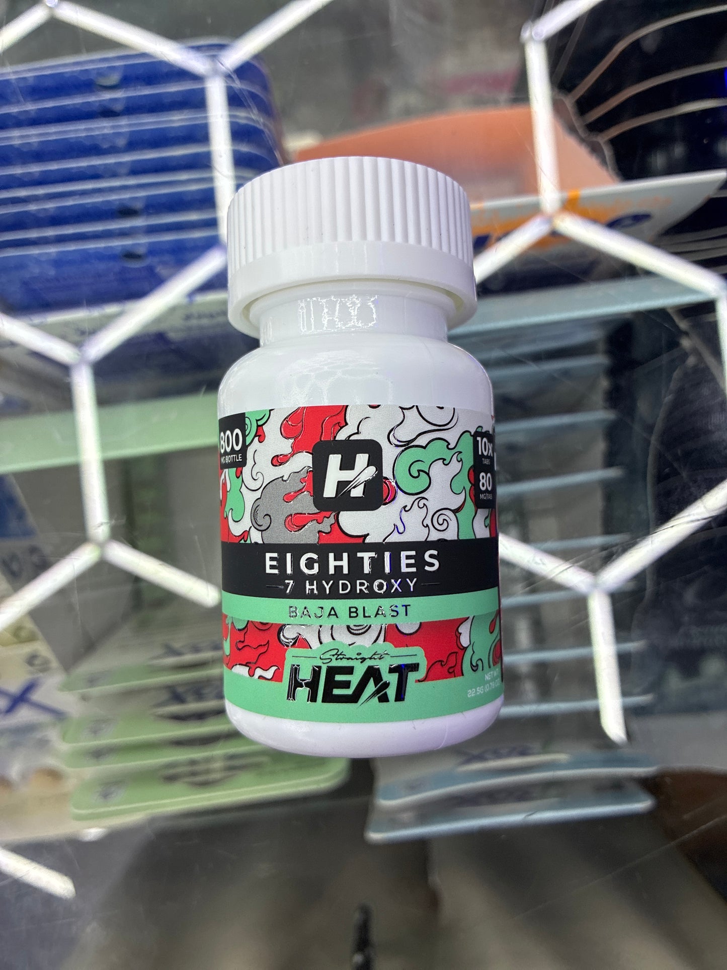 Heat eighties 80mg 10ct tablets Baja blast