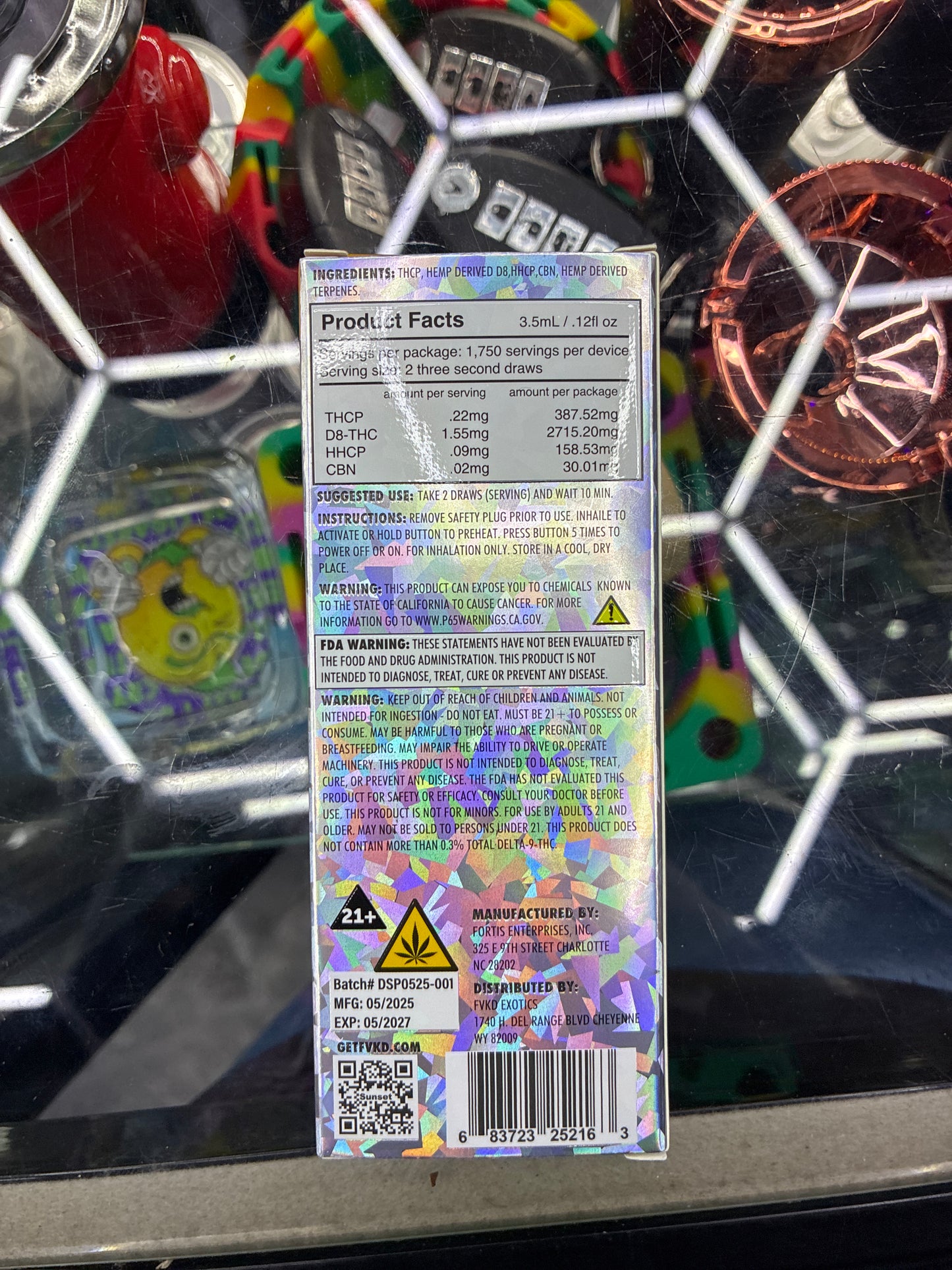 FVKD Exotics thcp+hhcp+d8 sunset indica
