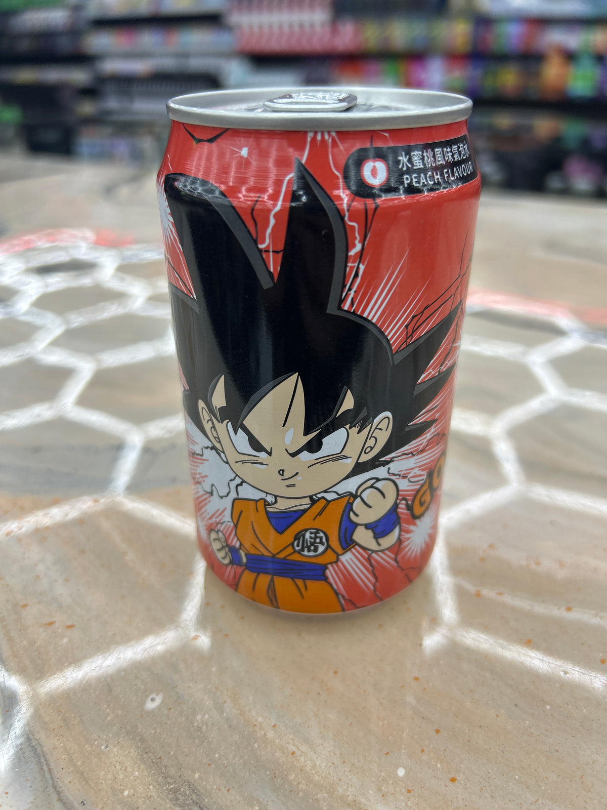 Ocean bomb x dragonball goku 330ML sparkling water peach