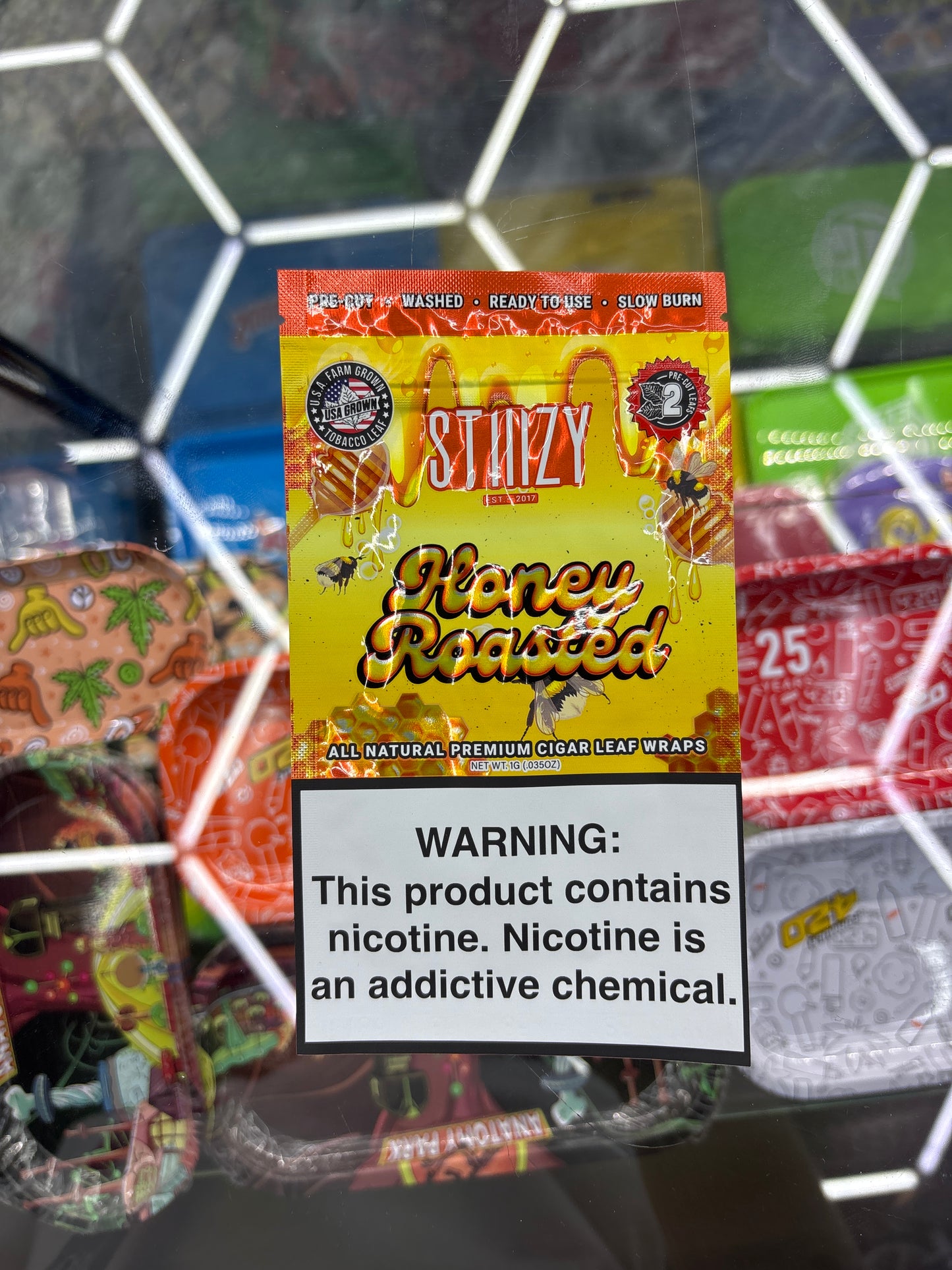 Stiiizy honey roasted 5 pre-cut leaves