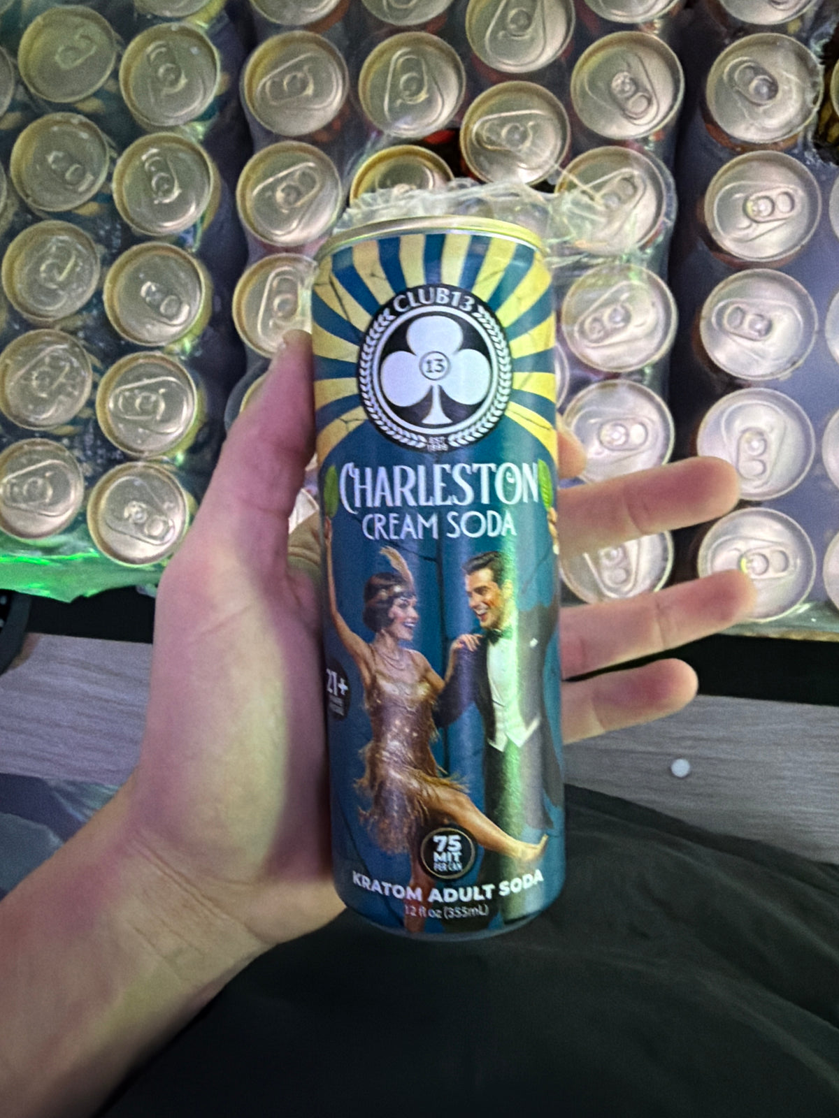 Club 13 kratom seltzer 75mit Charleston Cream soda