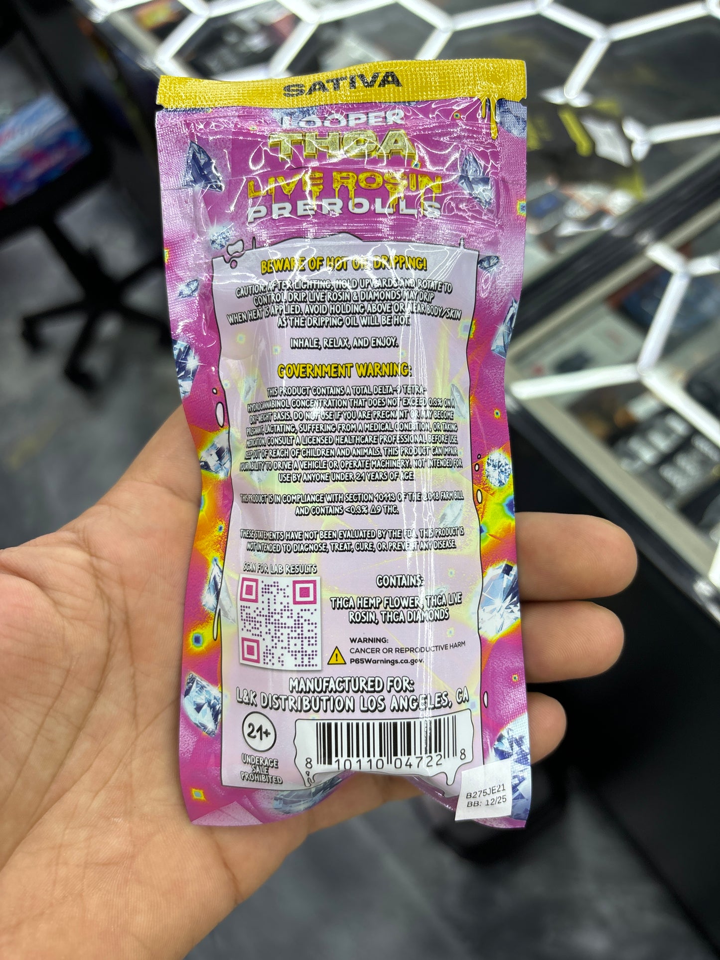 Looper thca live rosin prerolls Candyland sativa