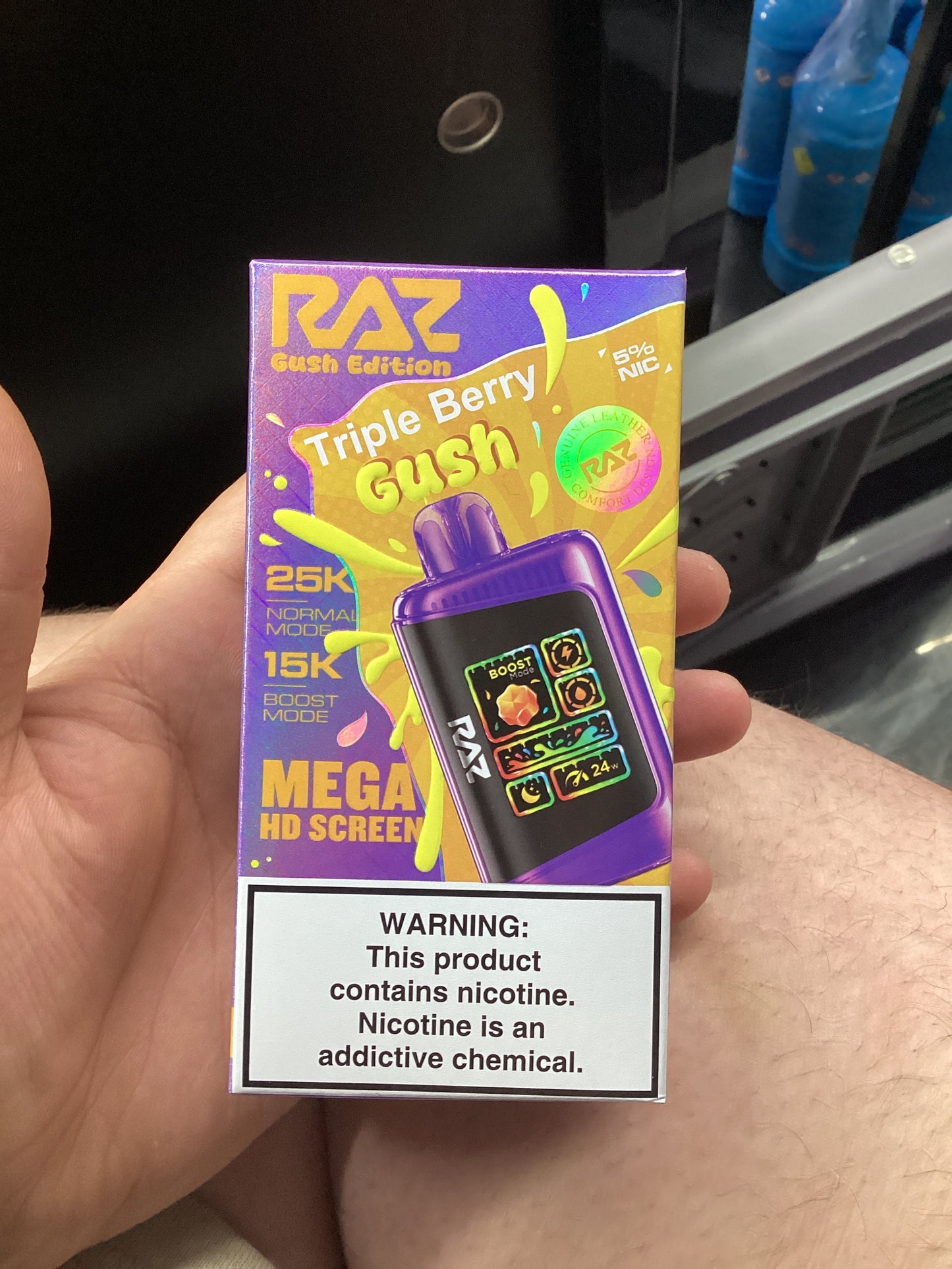 Raz dc25000 ltx 25k puffs tripple berry gush