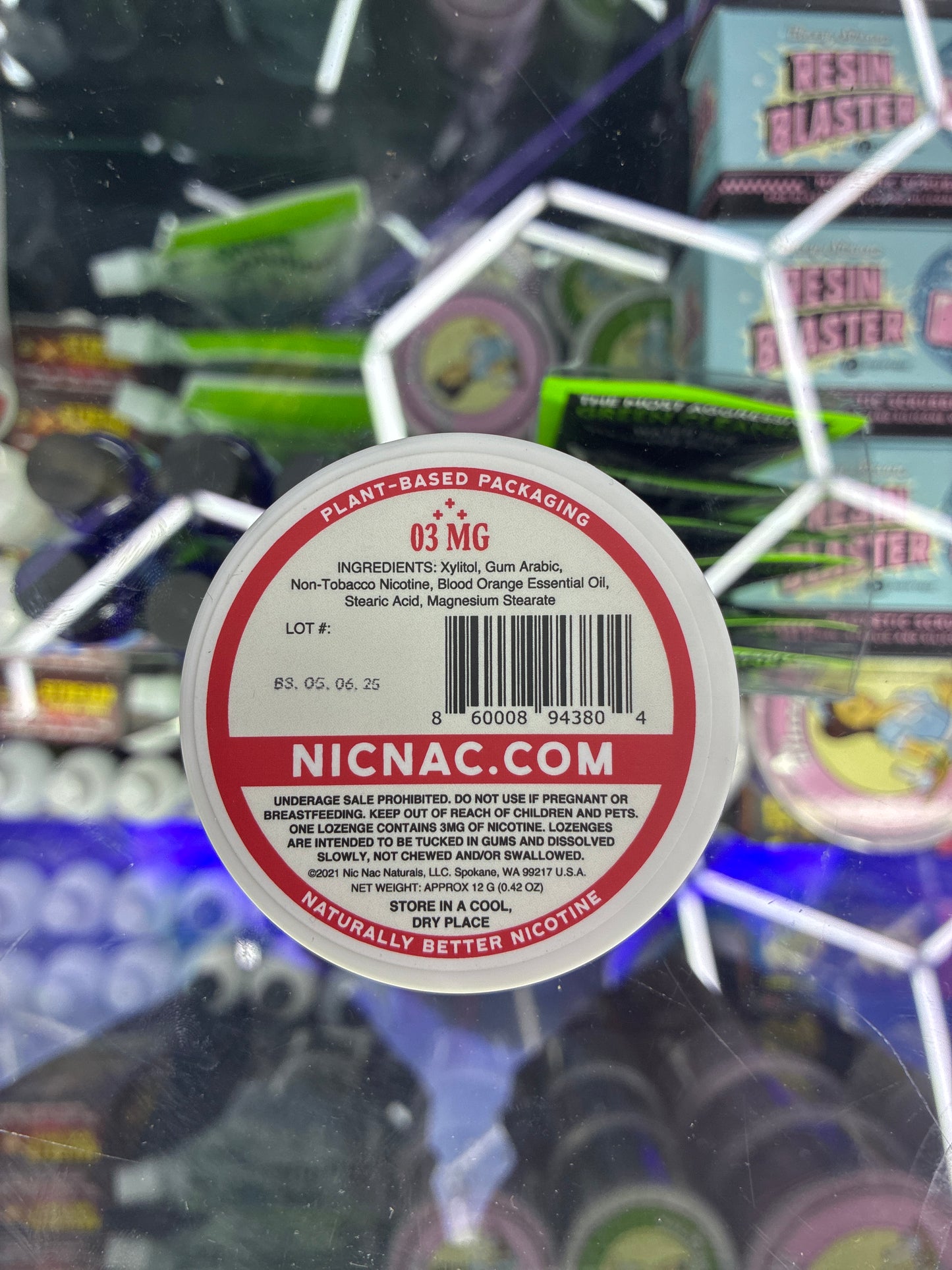 NICNAC NATURALS 15ct 03mg blood orange