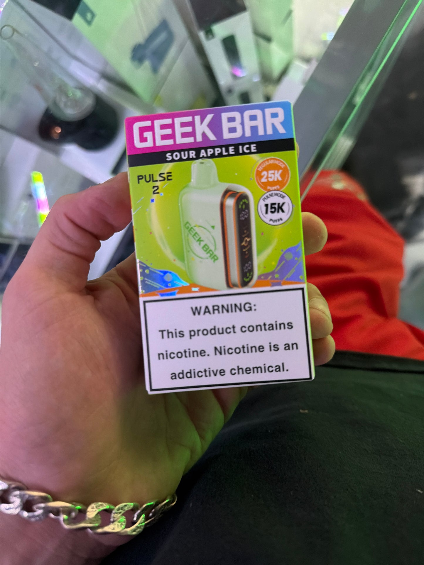 Geekbar pulse 2 15k hits sour apple ice