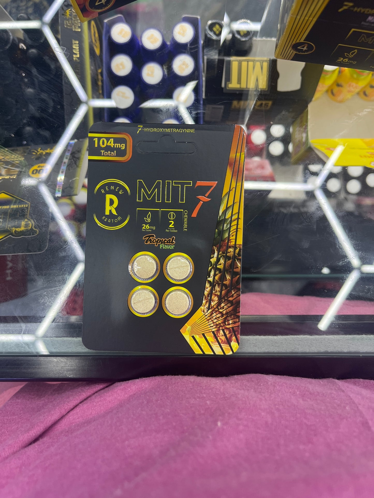 Renew 26mg 4ct kratom 7-hydroxy tablets tropical flavor